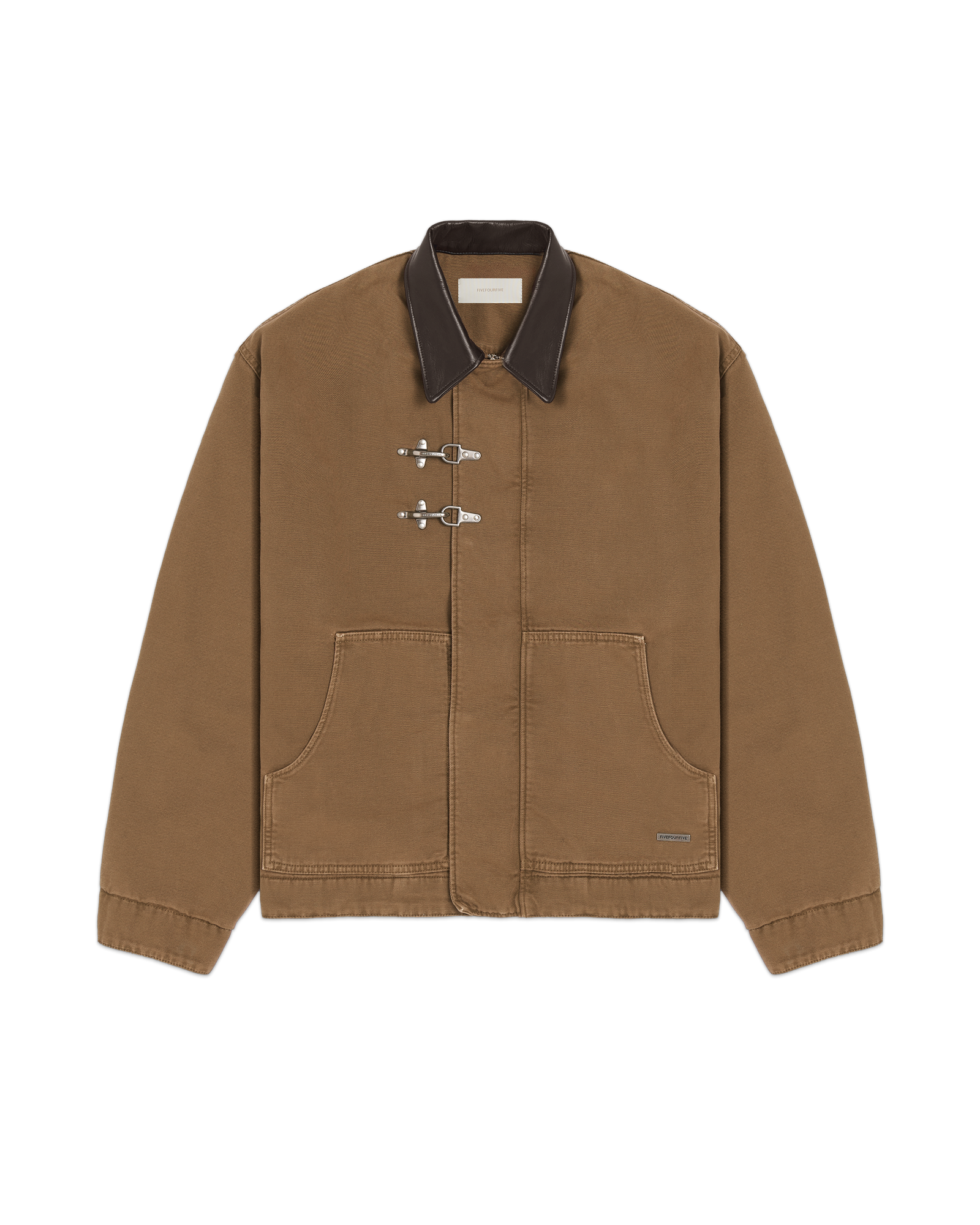 ブラウン ジャケット 545 Zipper Canvas Blouson Jacket – fivefourfive