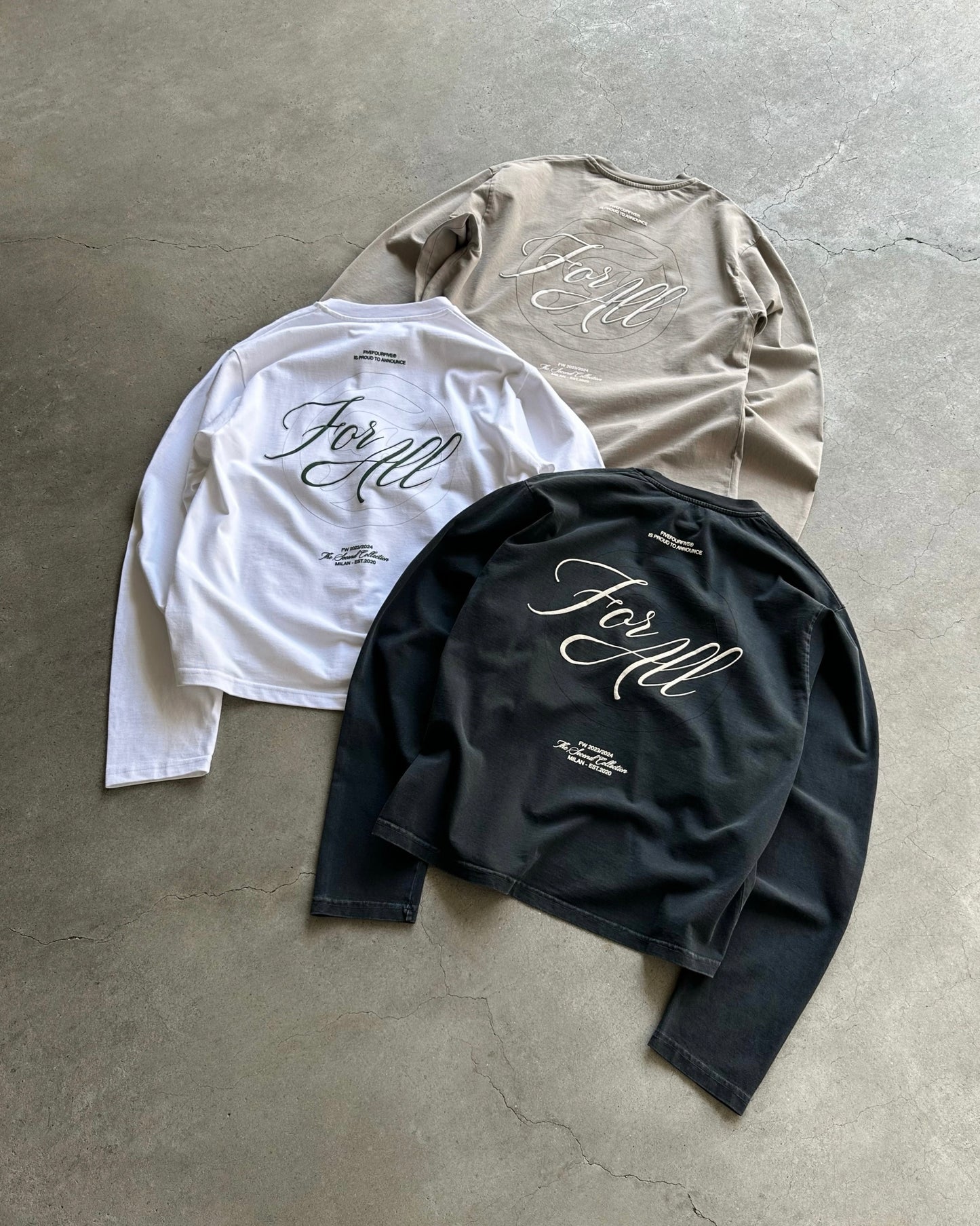 545 FOR ALL OPENING LONGSLEEVE PURE WHITE