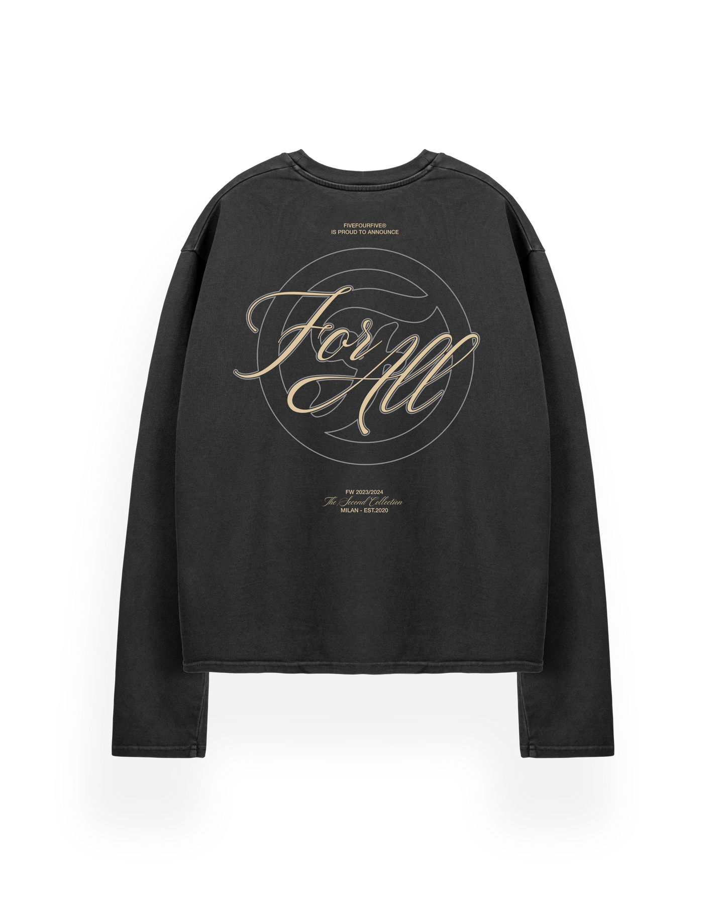 545 FOR ALL OPENING LONGSLEEVE WASHED BLACK