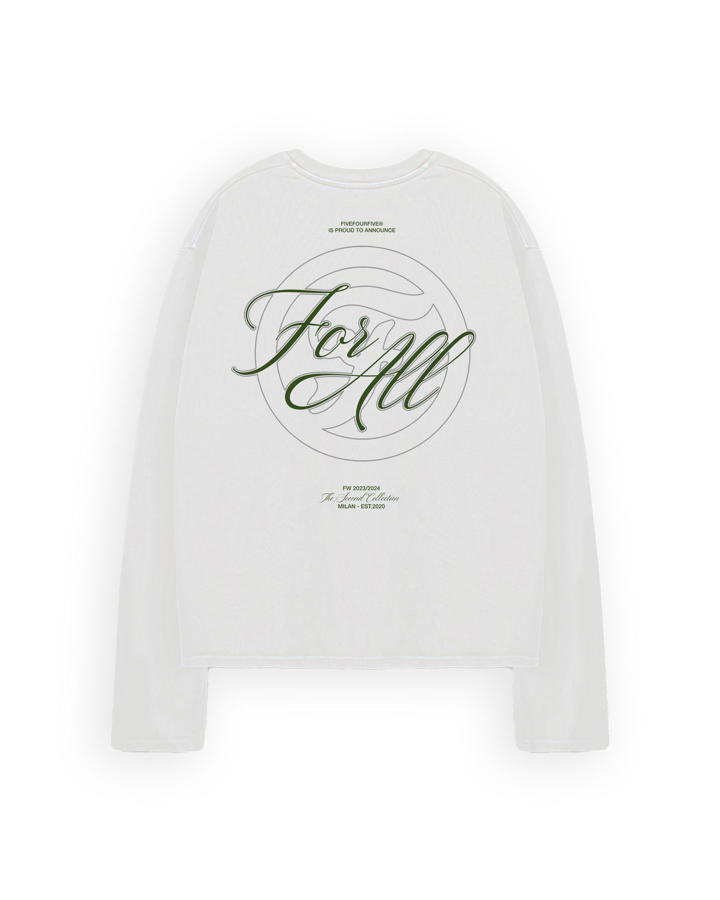 545 FOR ALL OPENING LONGSLEEVE PURE WHITE