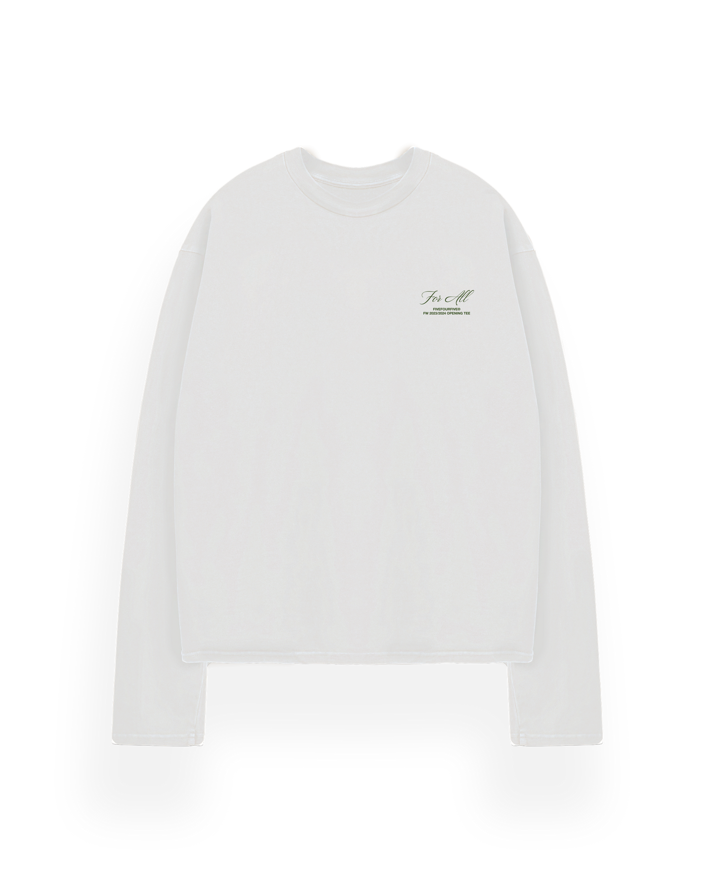 545 FOR ALL OPENING LONGSLEEVE PURE WHITE