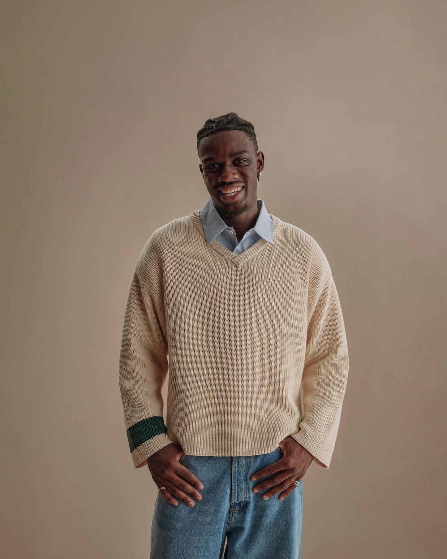 545 OXFORD SWEATER DUST CREAM