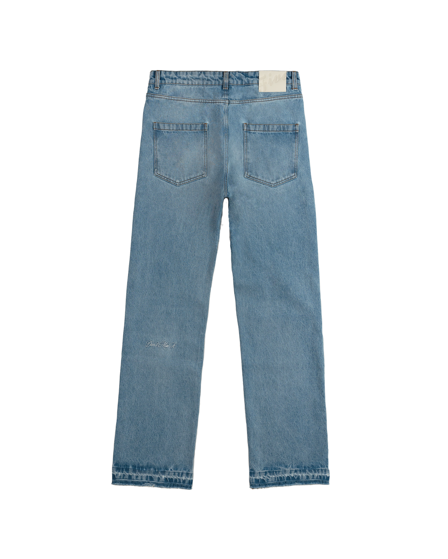545 DON'T MISS IT 01 DISTRESSED WASHED BLUE DENIM