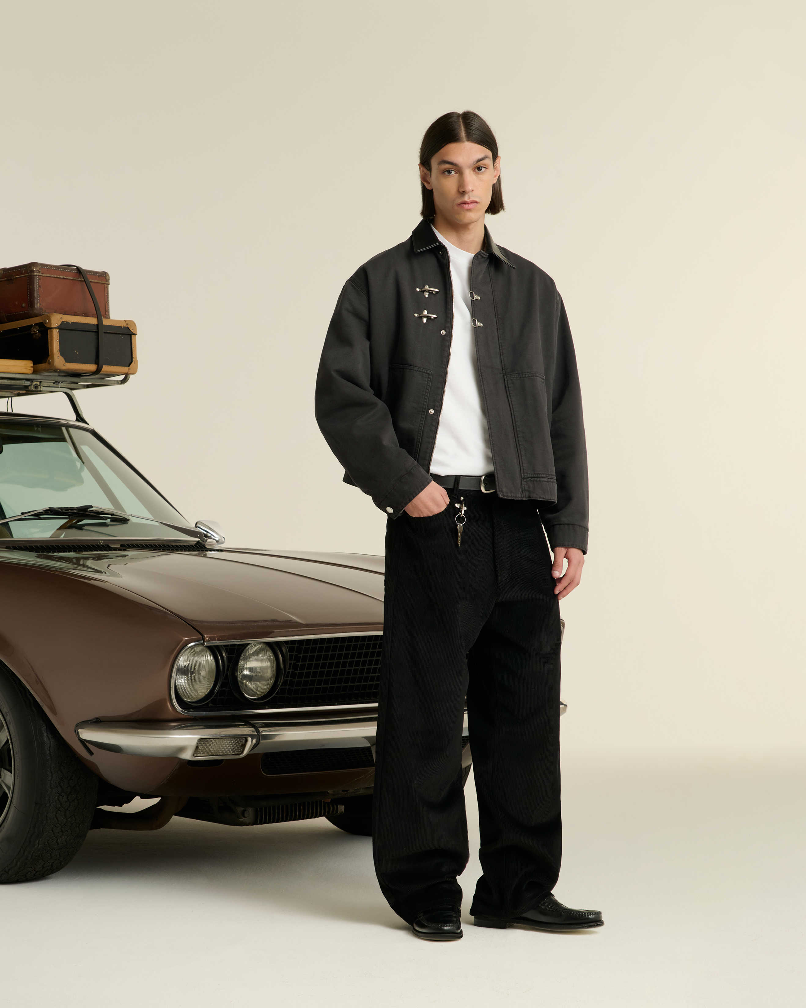 545 Zipper Canvas Blouson Jacket