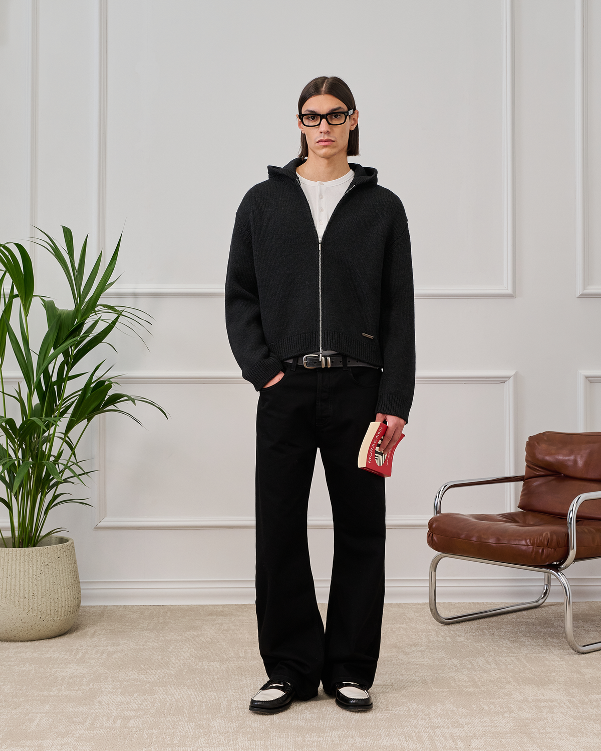 545 Knitted Zip Hoodie