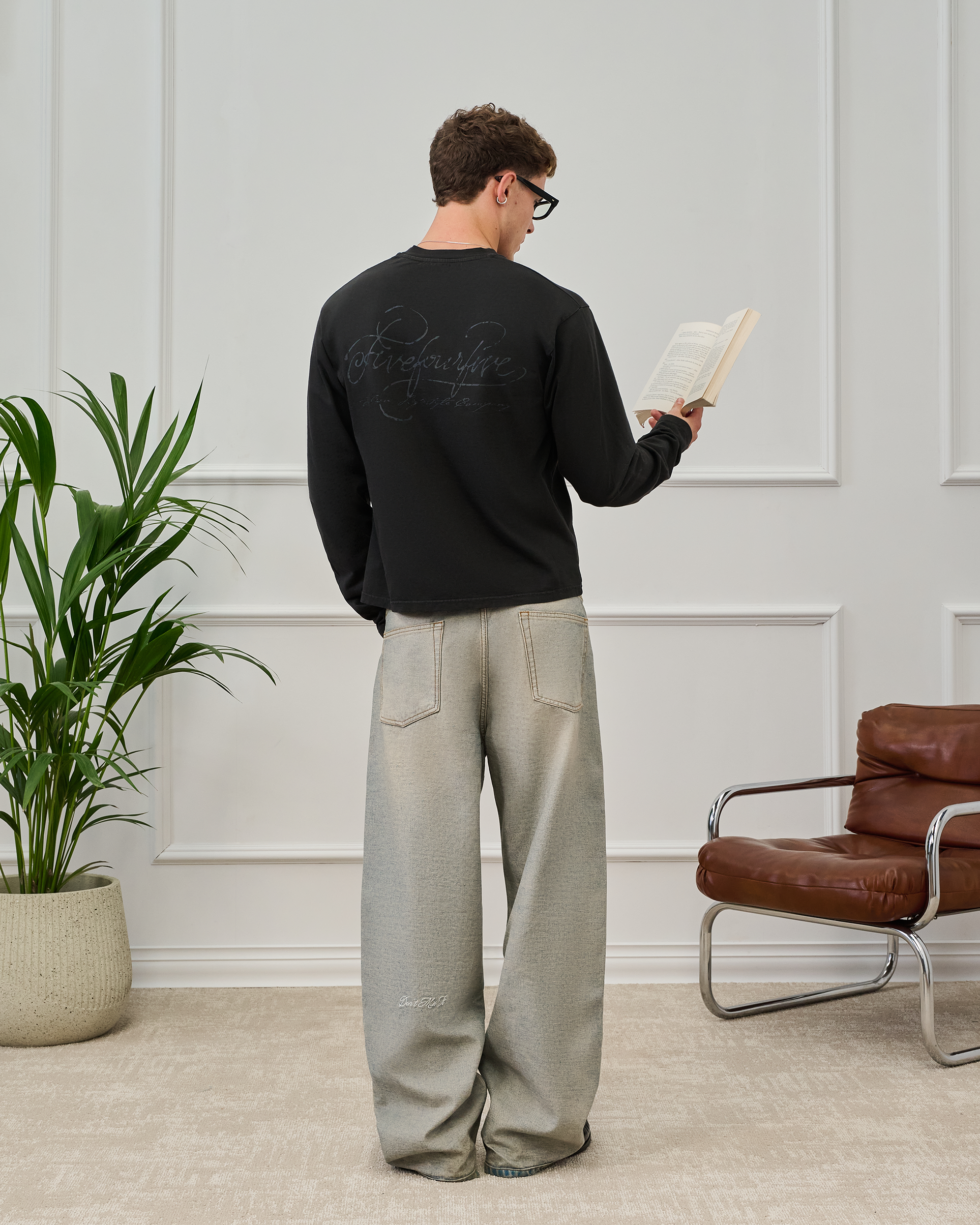 545 Calligraphic Logo Longsleeve