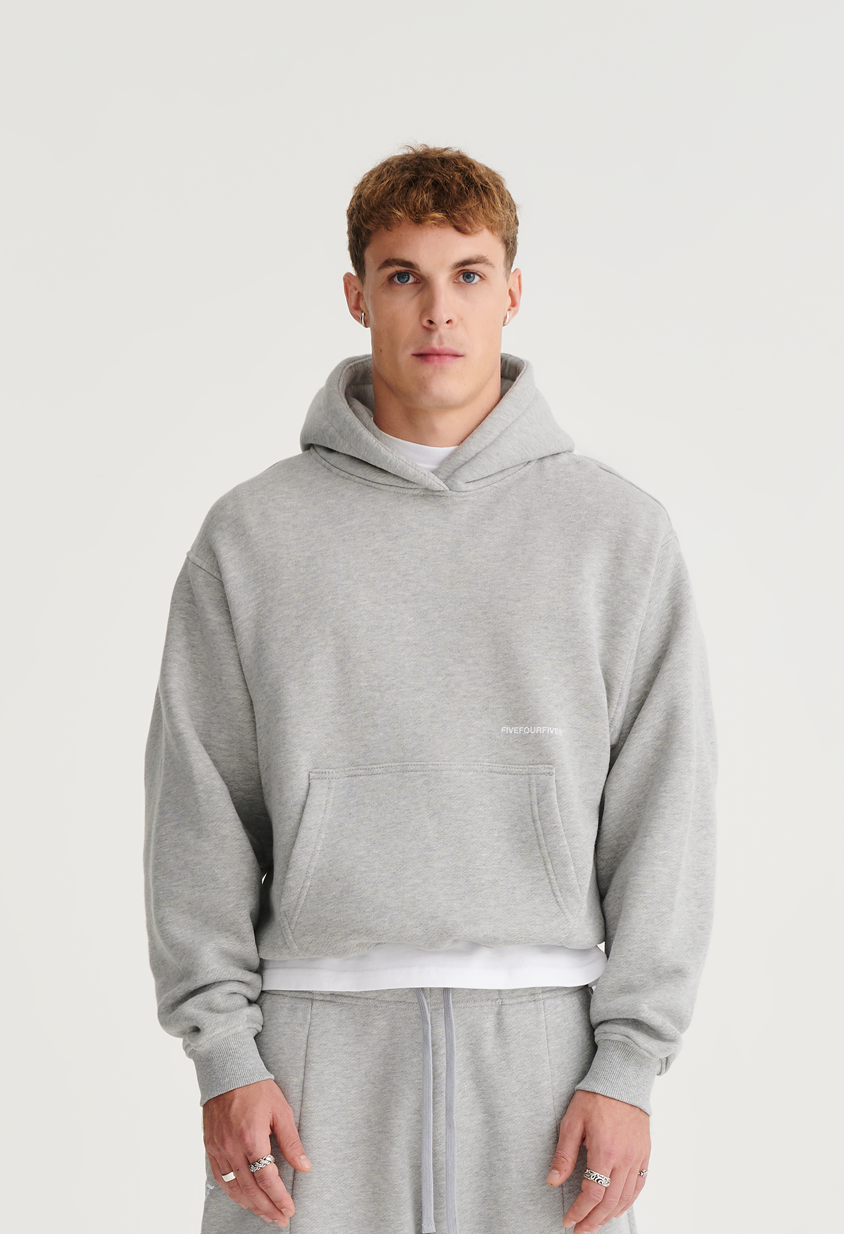 545 EVERYDAY HOODIE HEATHER GREY