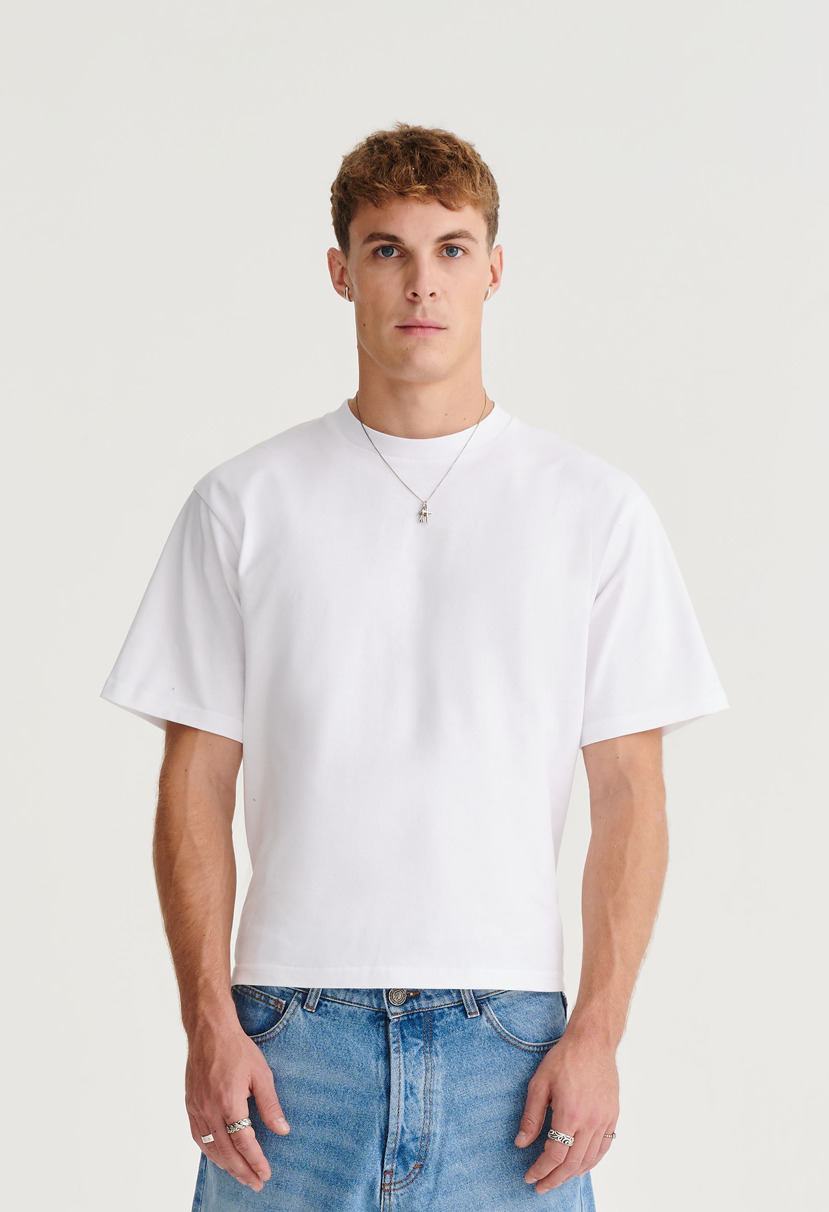 545 EVERYDAY HEAVYWEIGHT COTTON TEE PURE WHITE