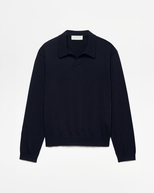 545 Knitted Polo Longsleeve