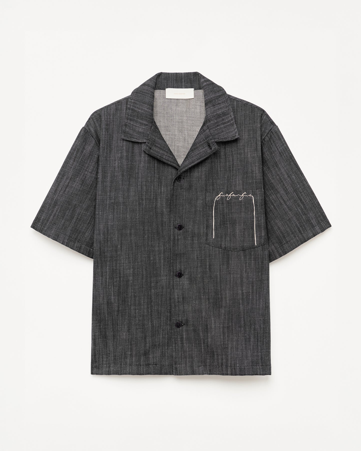 545 Lightweight Raw Denim Bowling Shirt