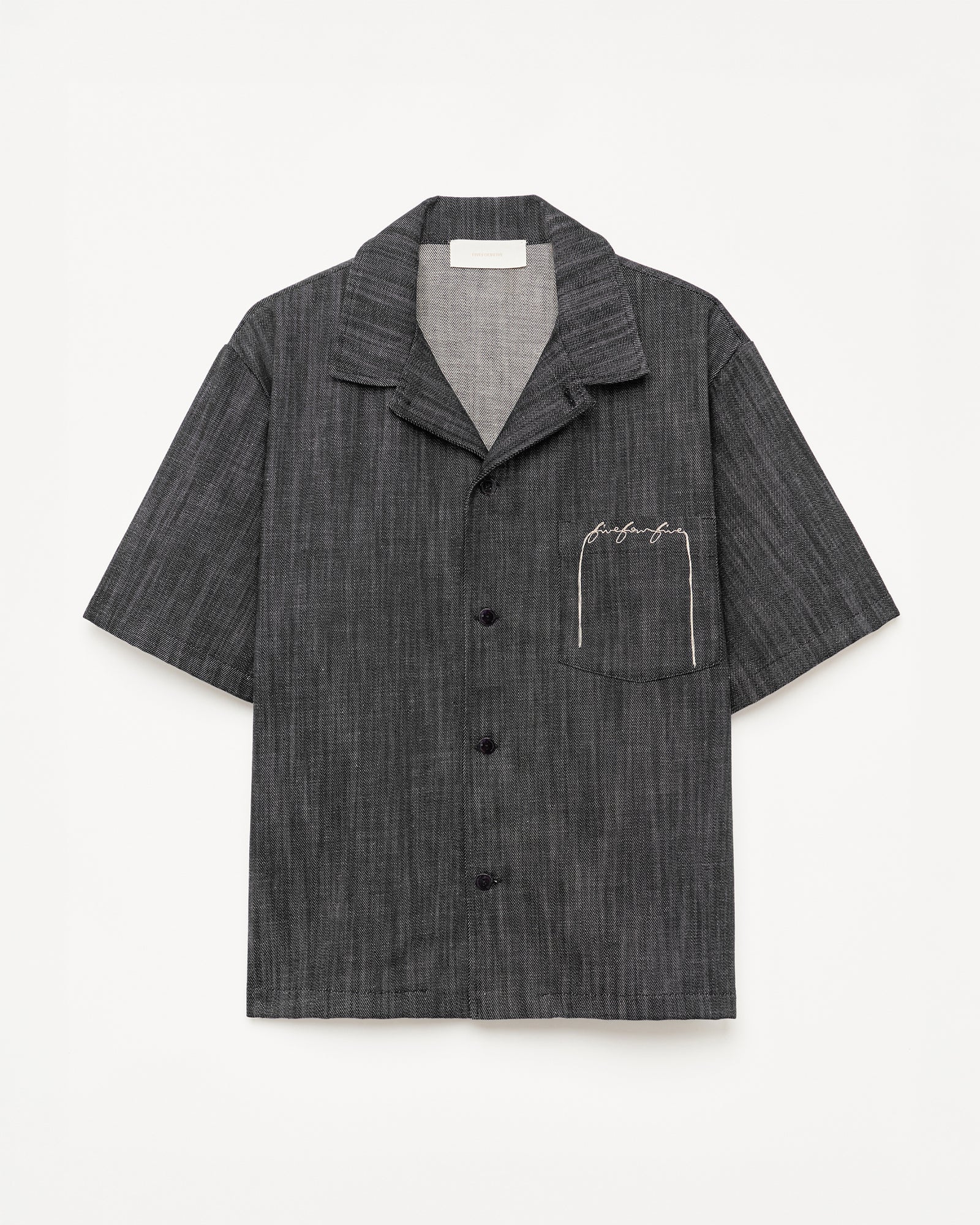 545 Lightweight Raw Denim Bowling Shirt
