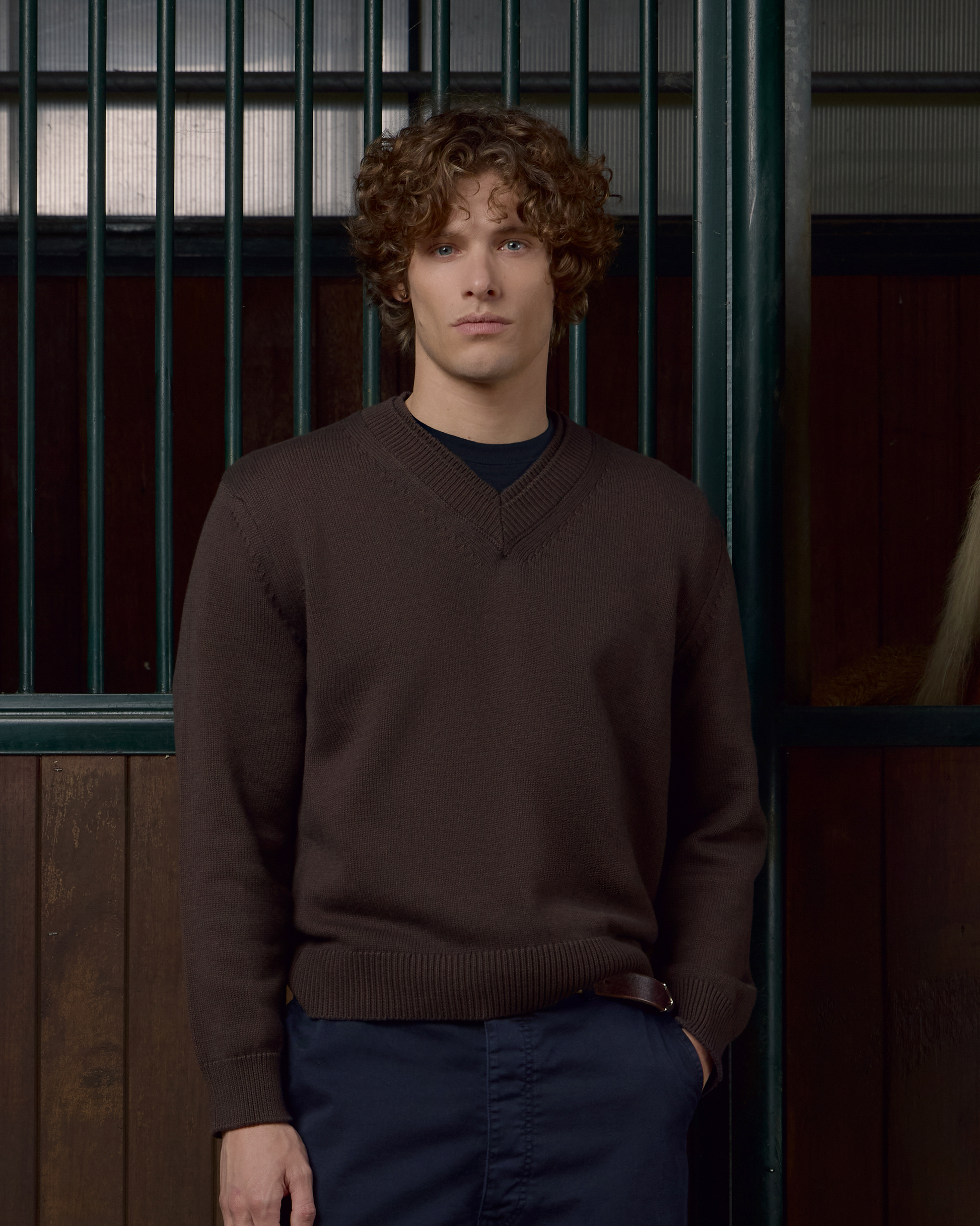 AFH-V-NECK-JUMPER-BROWN-5