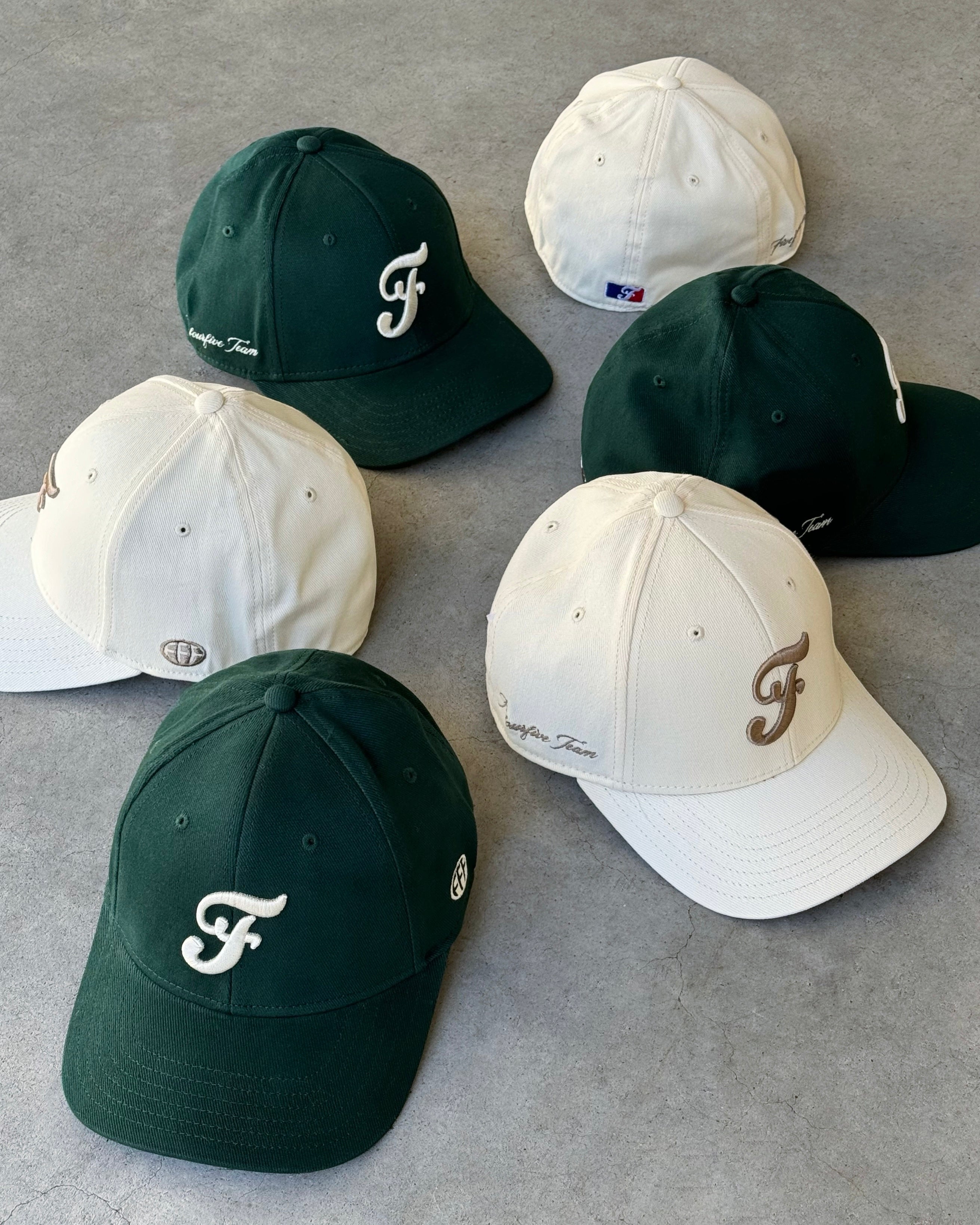 545 TEAM LOGO FITTED HAT BOTTLE GREEN