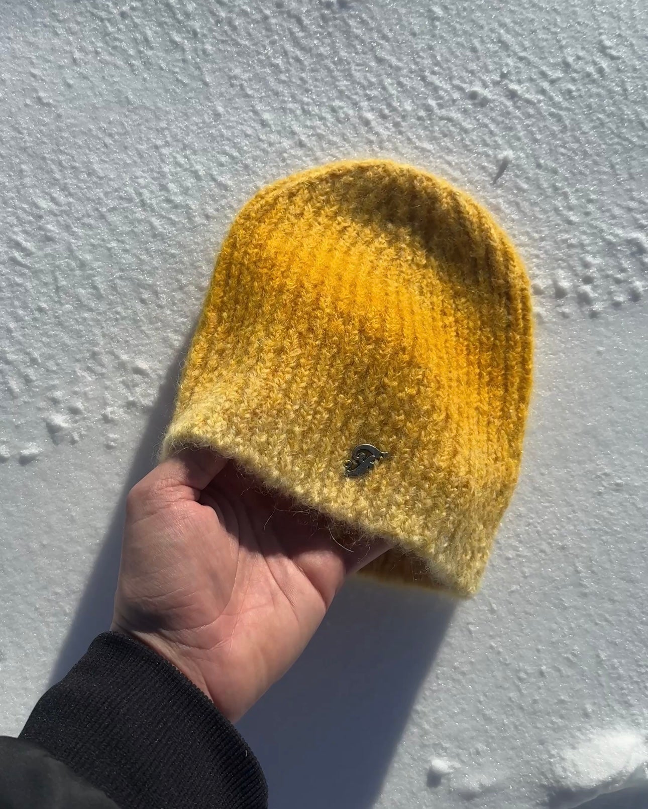 545 ALPACA FADED BEANIE YELLOW