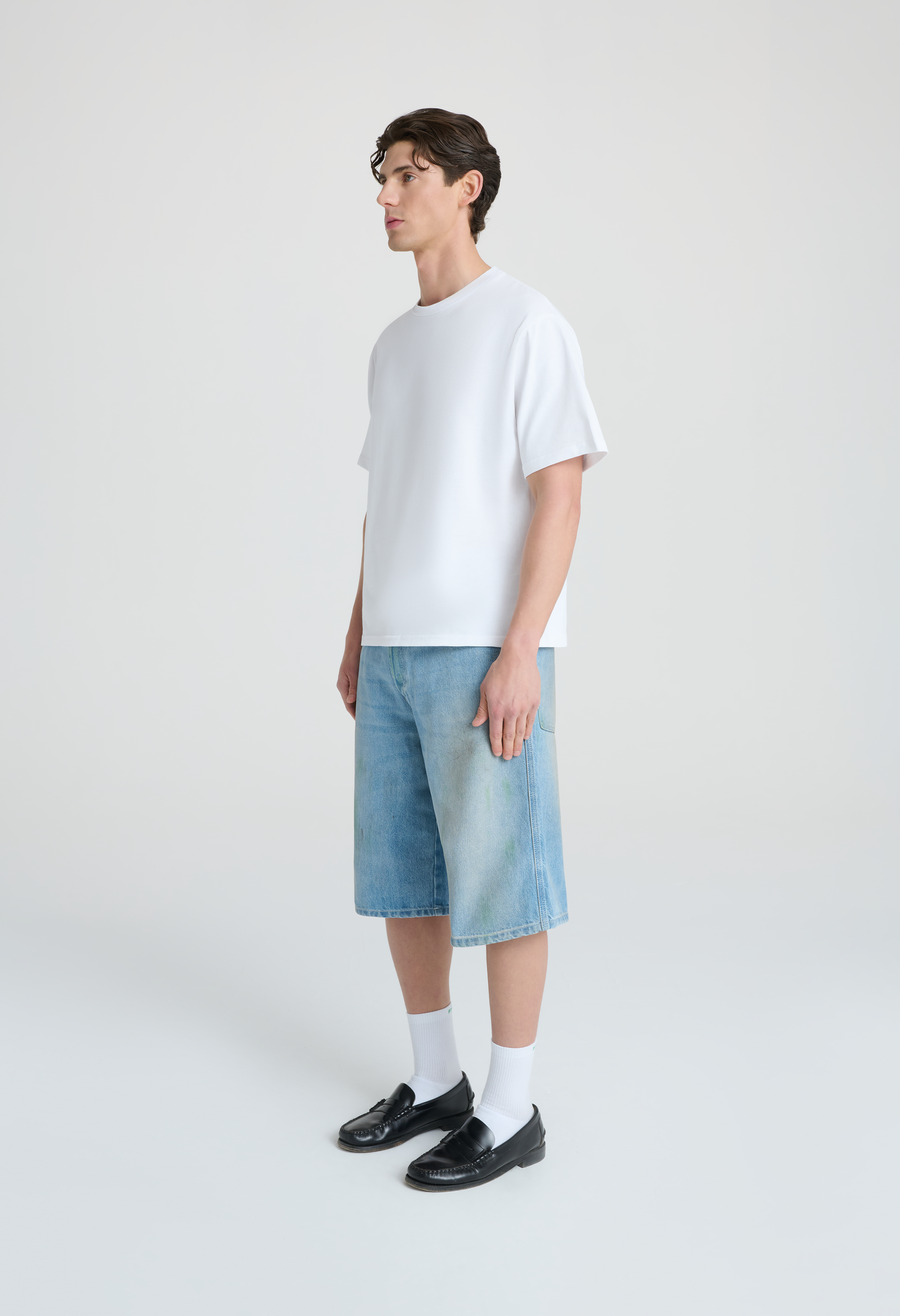 545 DENIM 02 SHORTS DIRTY GRASS