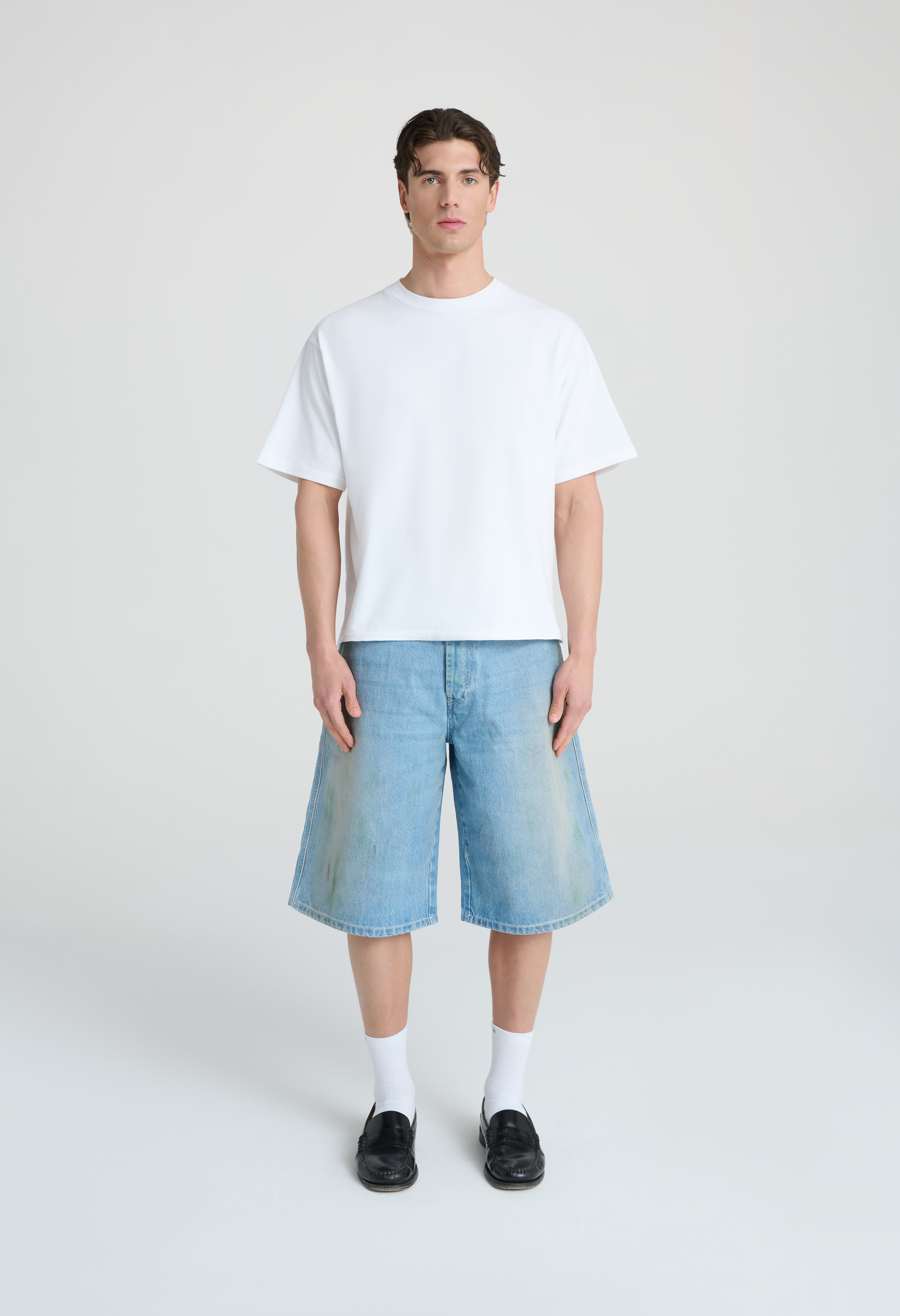 545 DENIM 02 SHORTS DIRTY GRASS