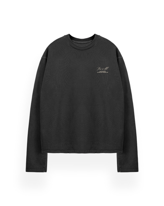 545 FOR ALL OPENING LONGSLEEVE WASHED BLACK
