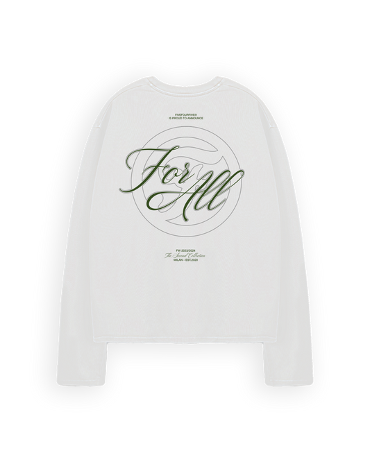 545 FOR ALL OPENING LONGSLEEVE PURE WHITE