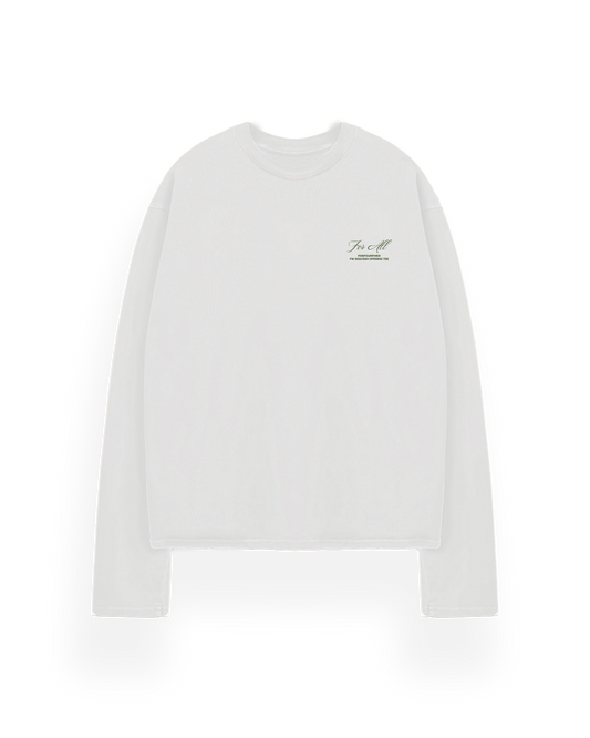 545 FOR ALL OPENING LONGSLEEVE PURE WHITE