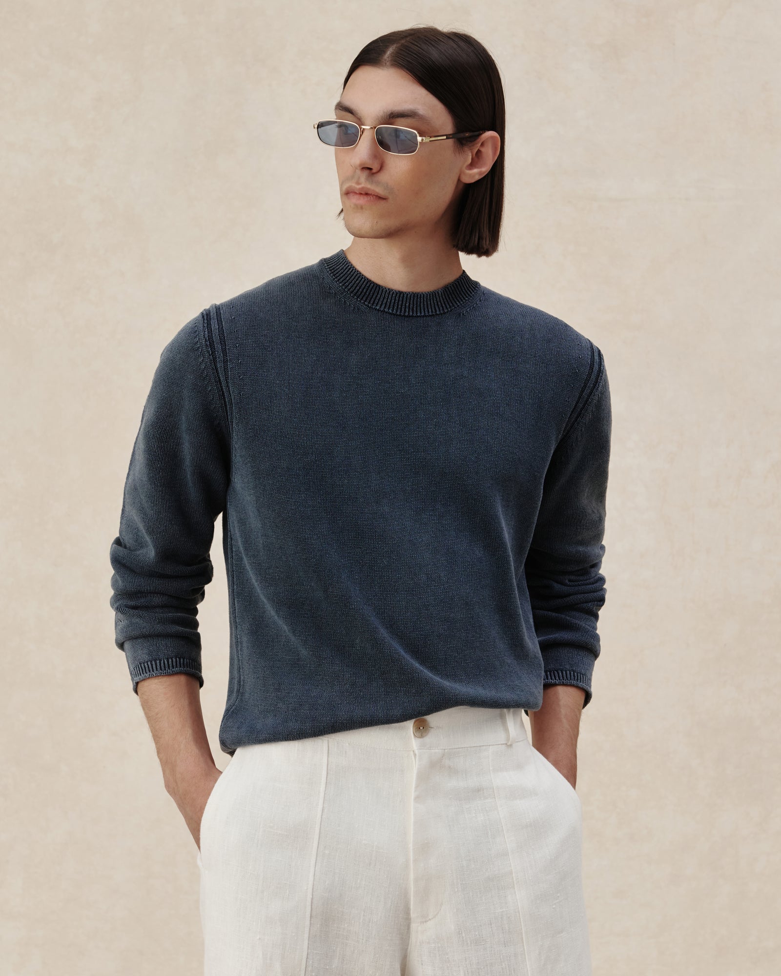 545 Linen Washed Sweater