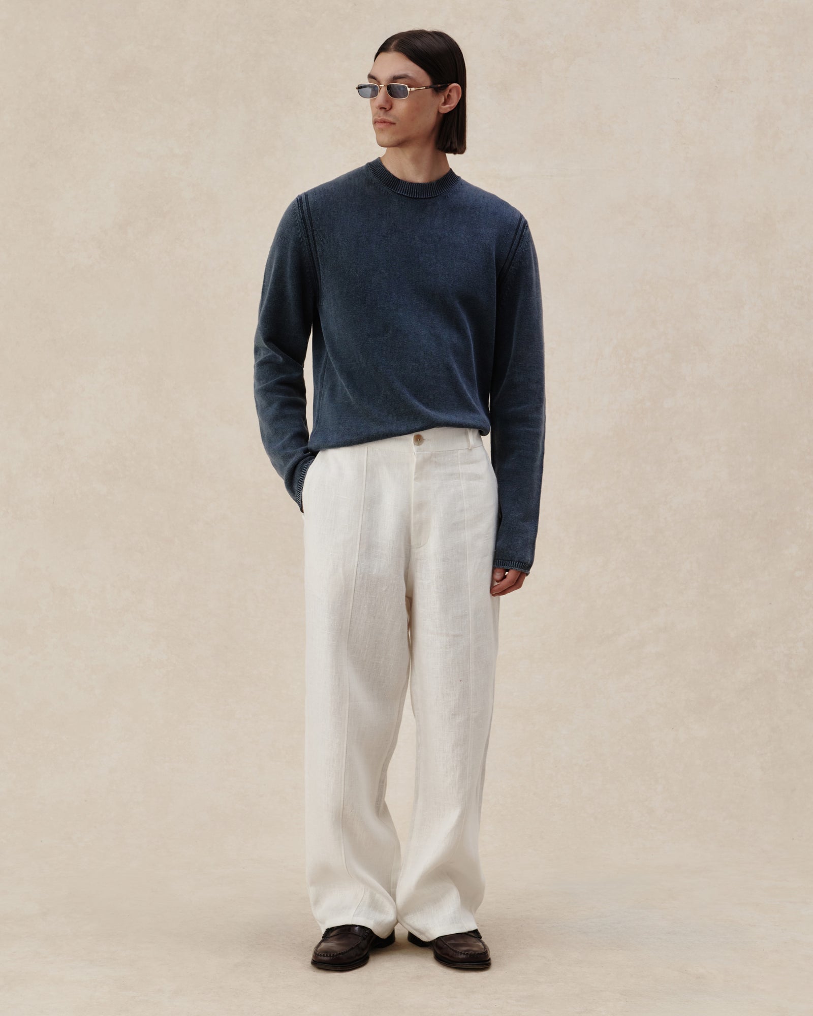 545 Linen Washed Sweater