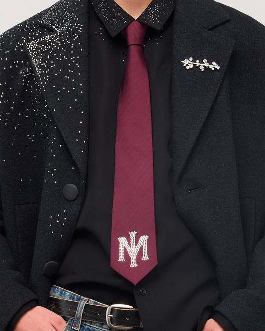 545 "MI" Crystal Necktie