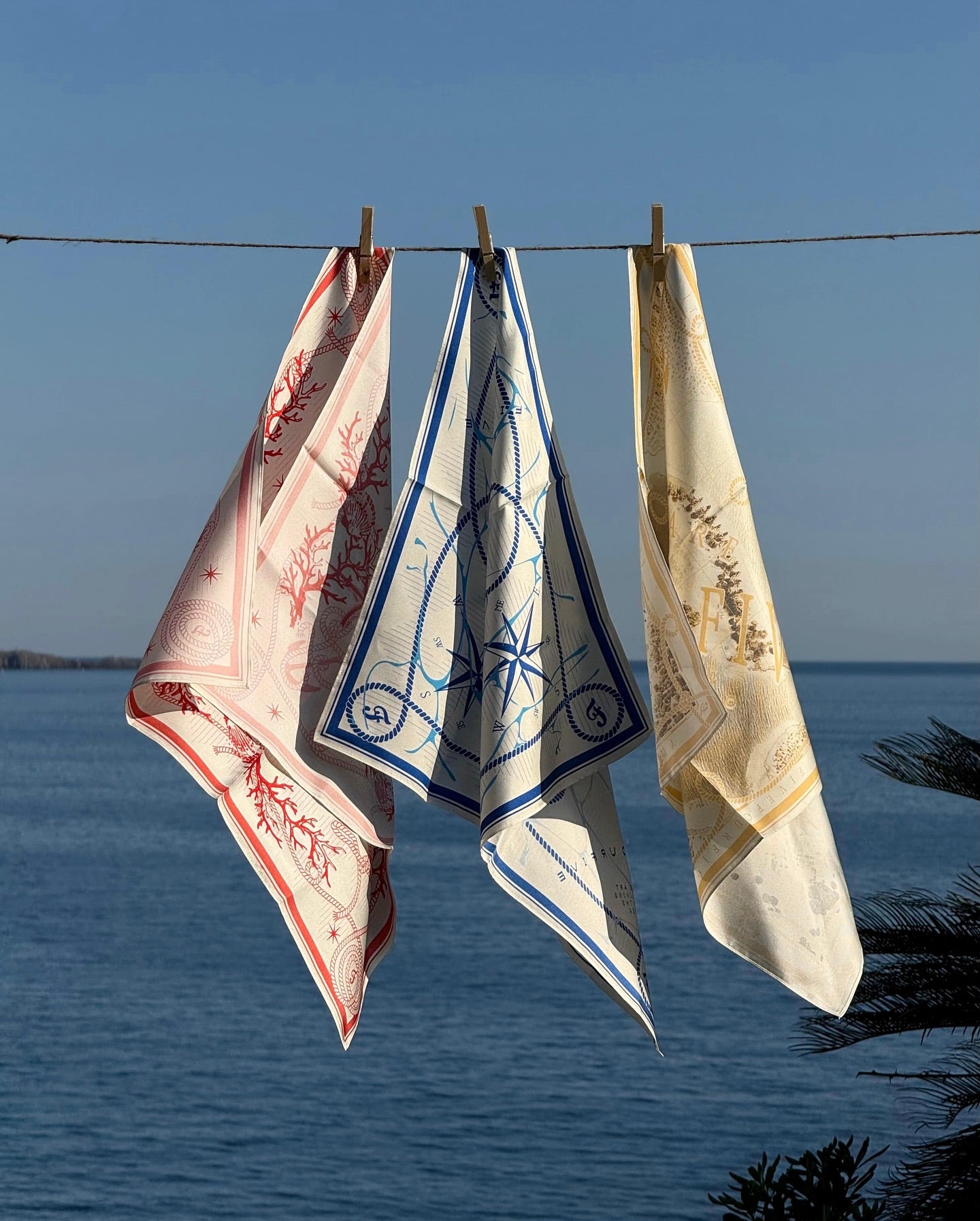 545 SUMMER SILK FOULARD OCEAN BLUE