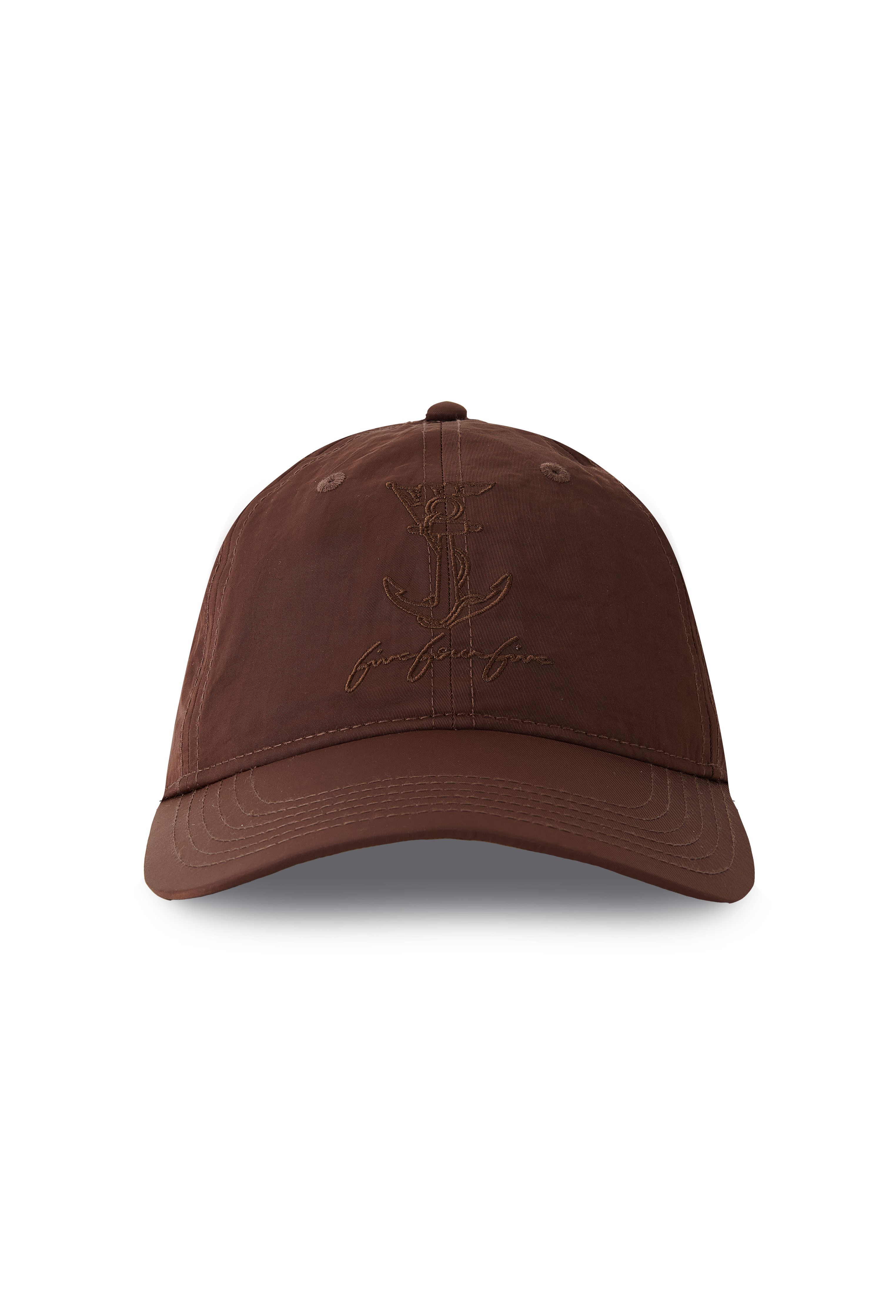 545 NYLON YACHT LOGO CAP BROWN