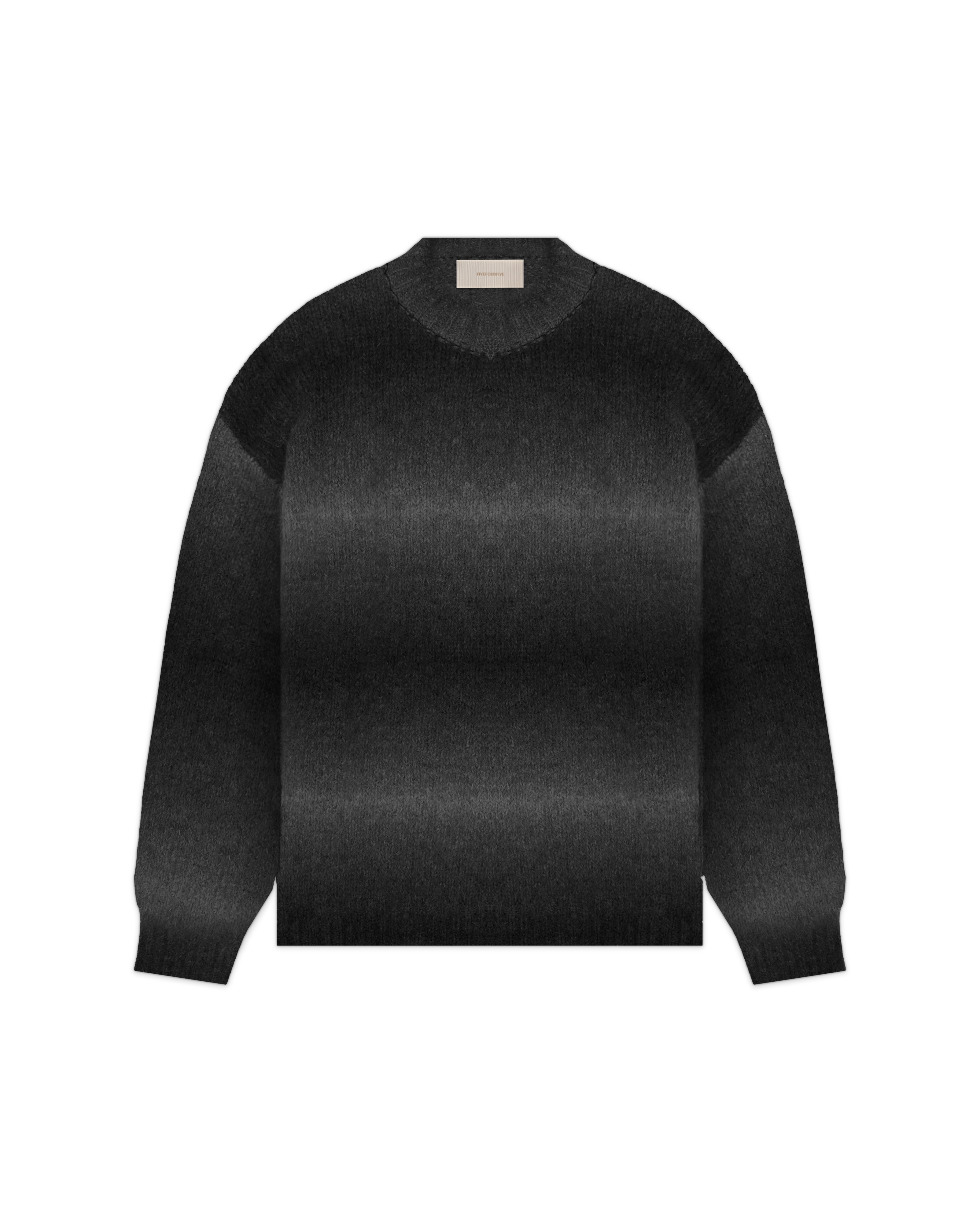 545 ALPACA FADED SWEATER BLACK