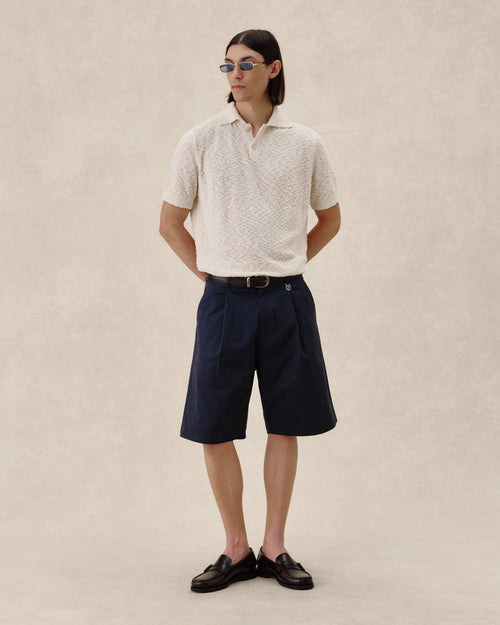 545 Bouclè Polo Shirt