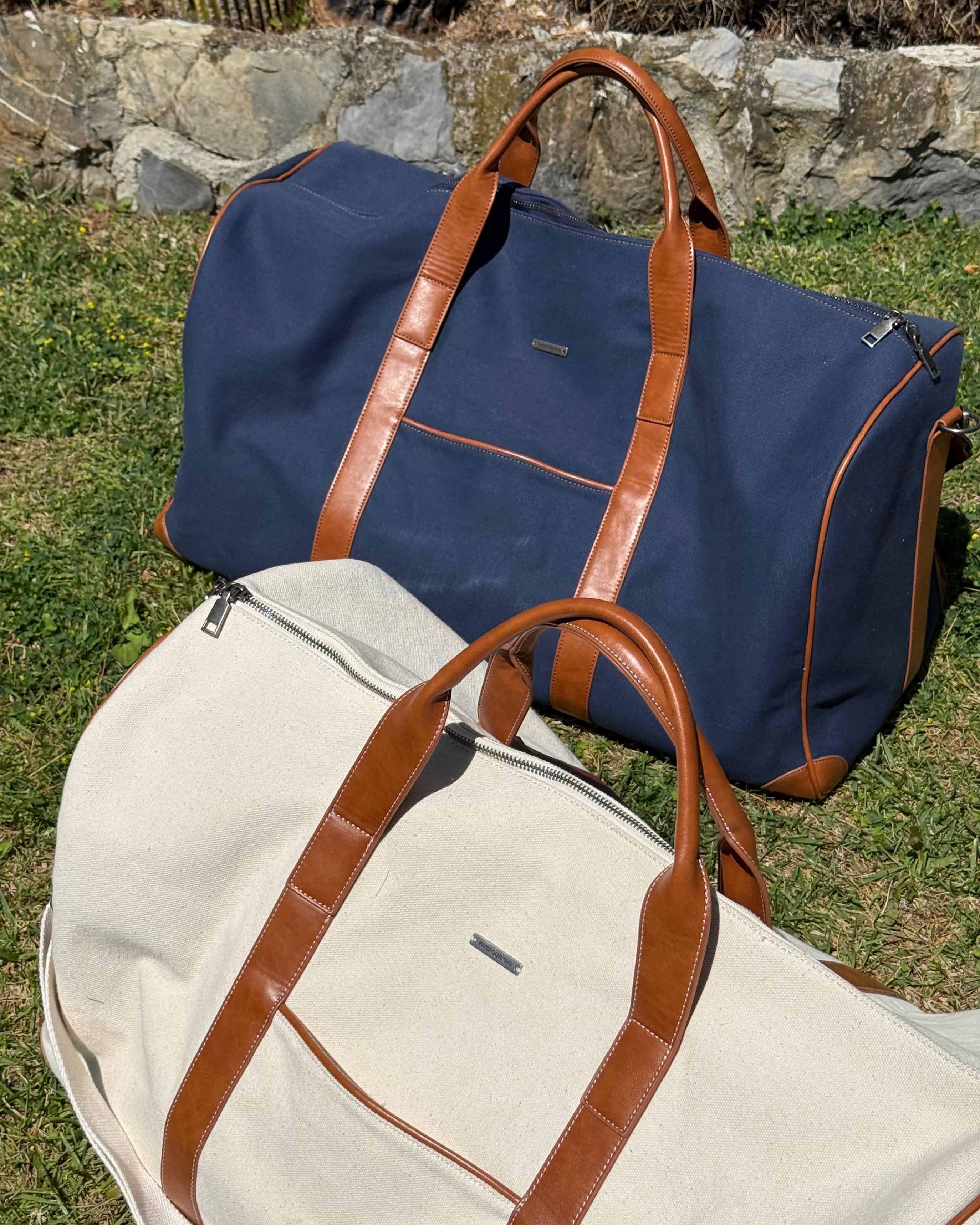 545 XL PASSENGER TRAVEL BAG NAVY/BROWN
