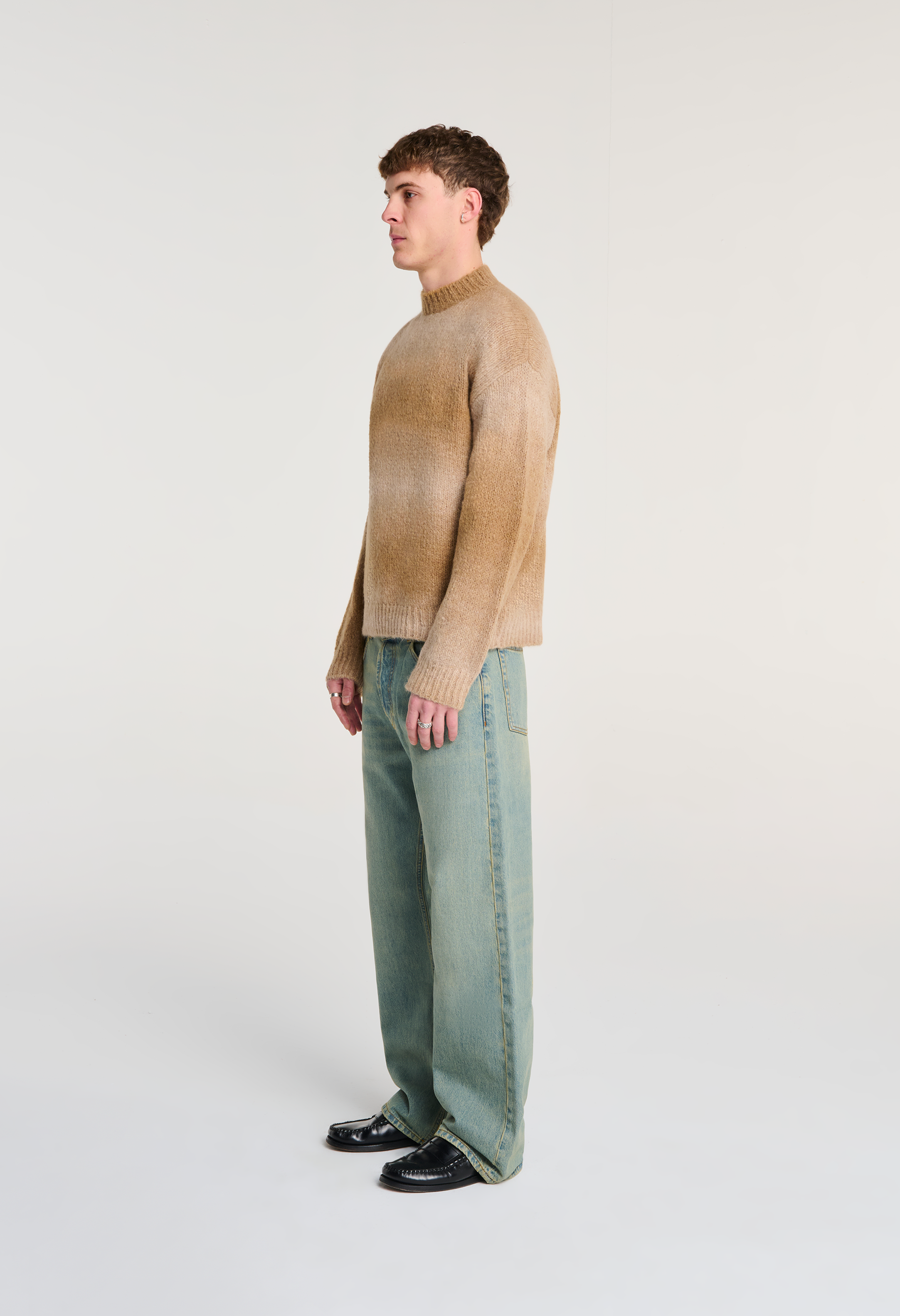 545 ALPACA FADED SWEATER ROVERE SAND