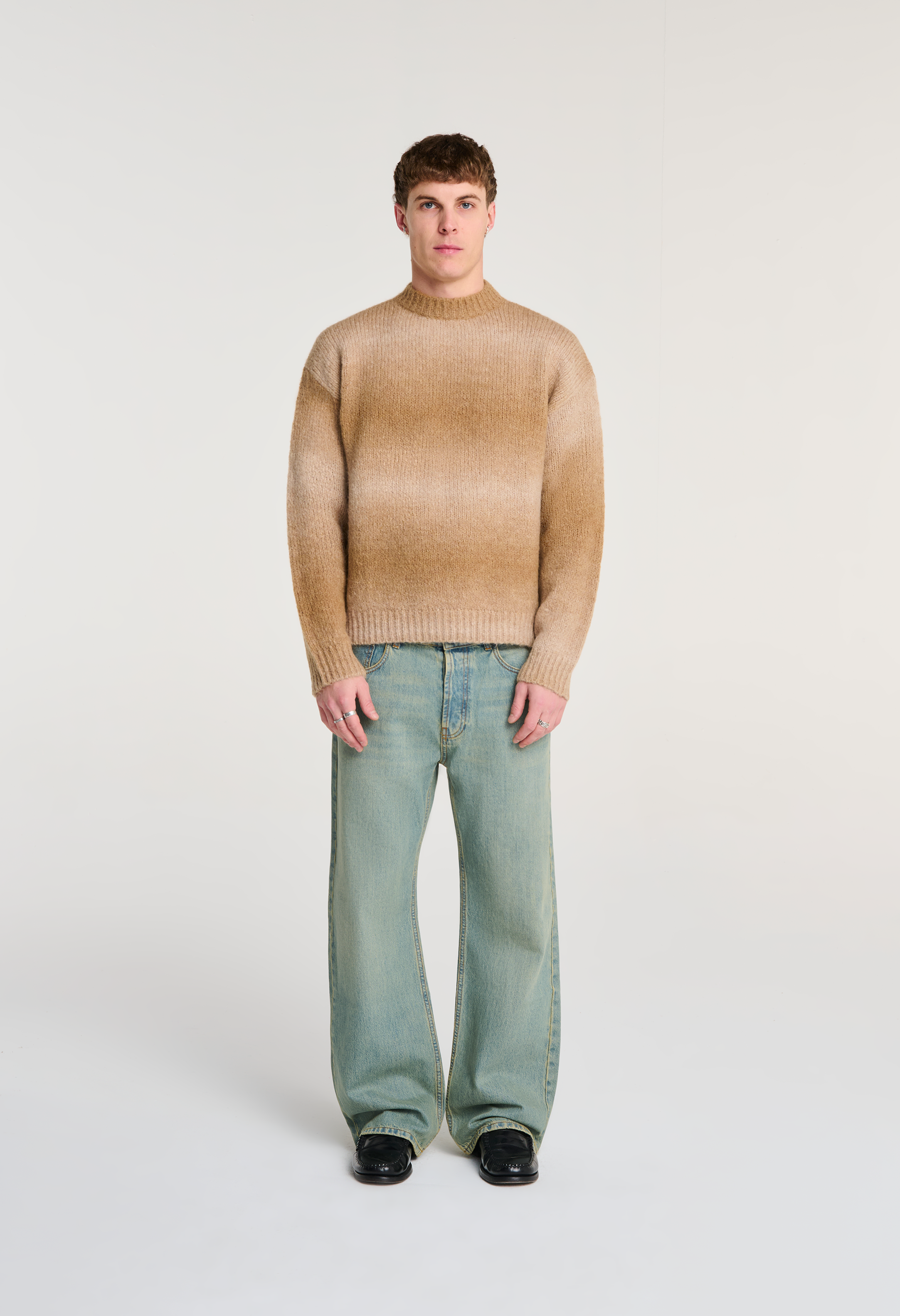 545 ALPACA FADED SWEATER ROVERE SAND