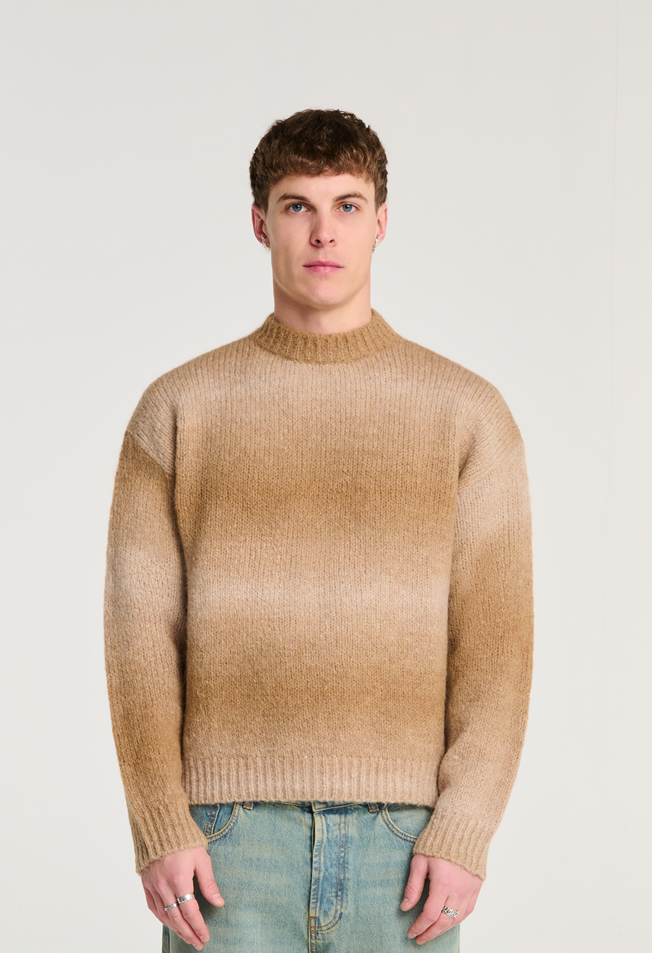 545 ALPACA FADED SWEATER ROVERE SAND