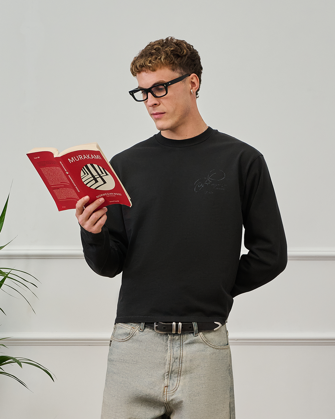 545 Calligraphic Logo Longsleeve