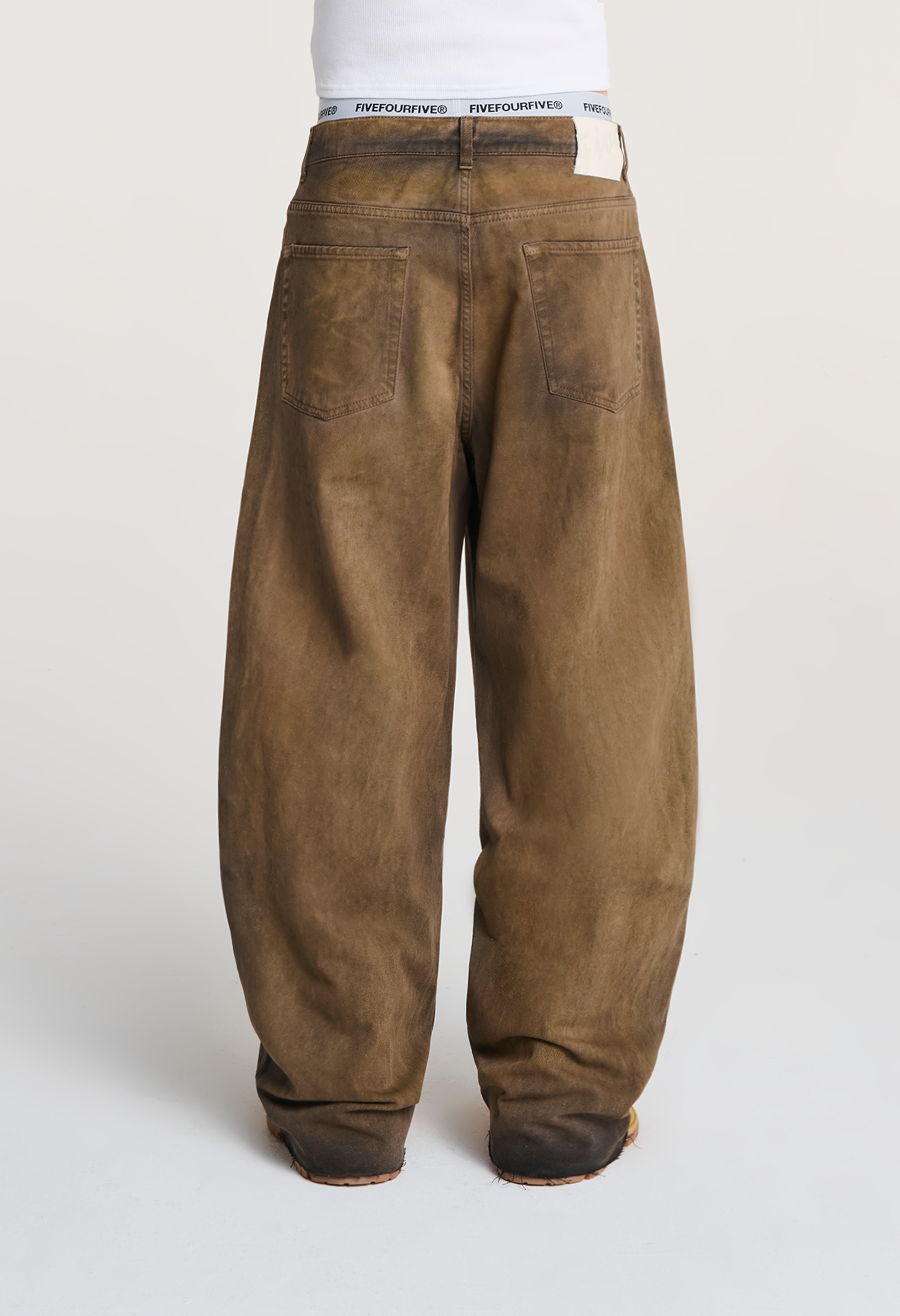 545 WIDE LEG DENIM 03 RUST WASHED