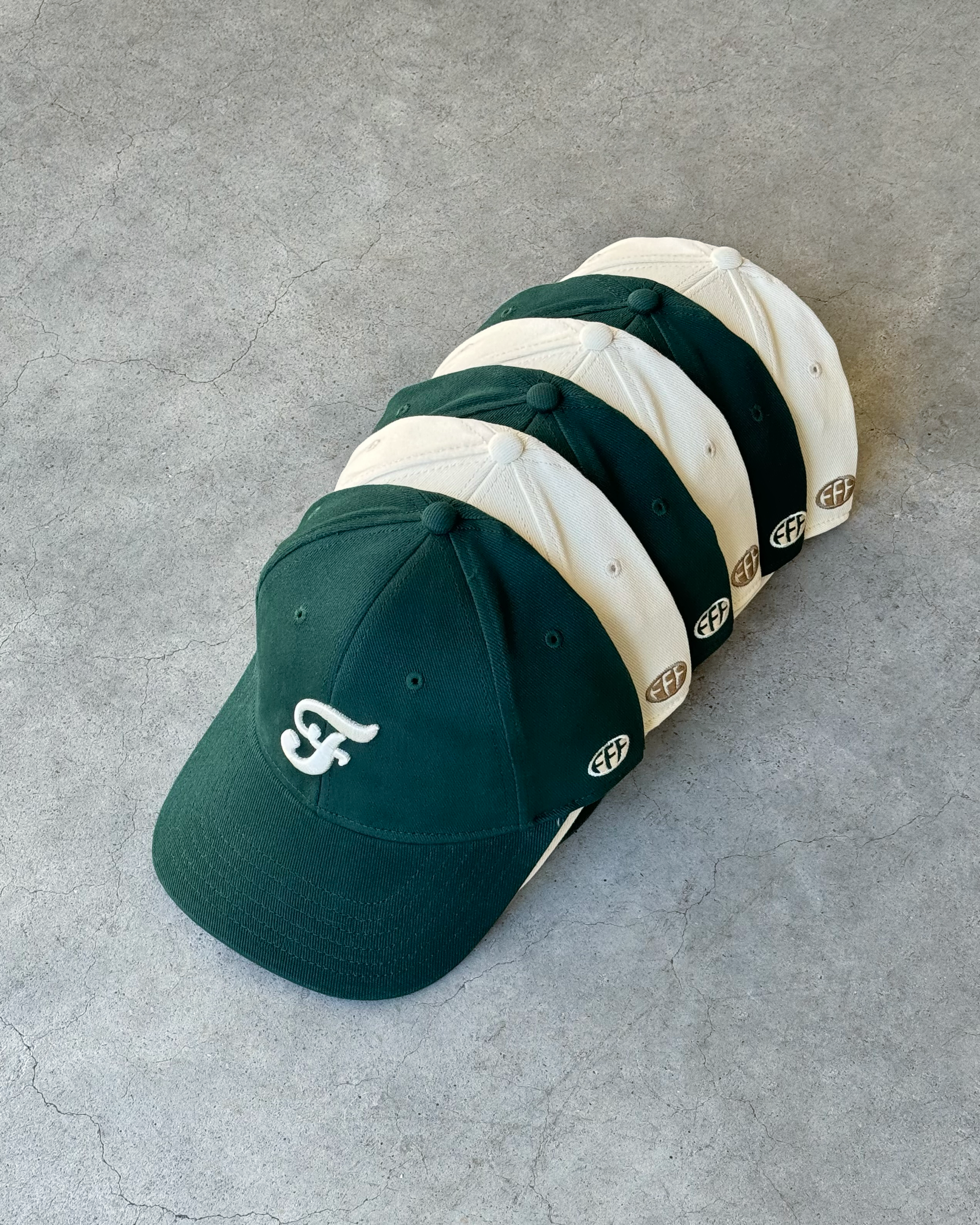 545 TEAM LOGO FITTED HAT BOTTLE GREEN