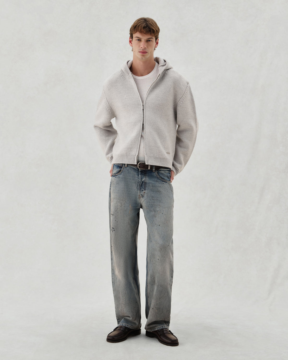 EV. KNIT ZIP GREY - 2