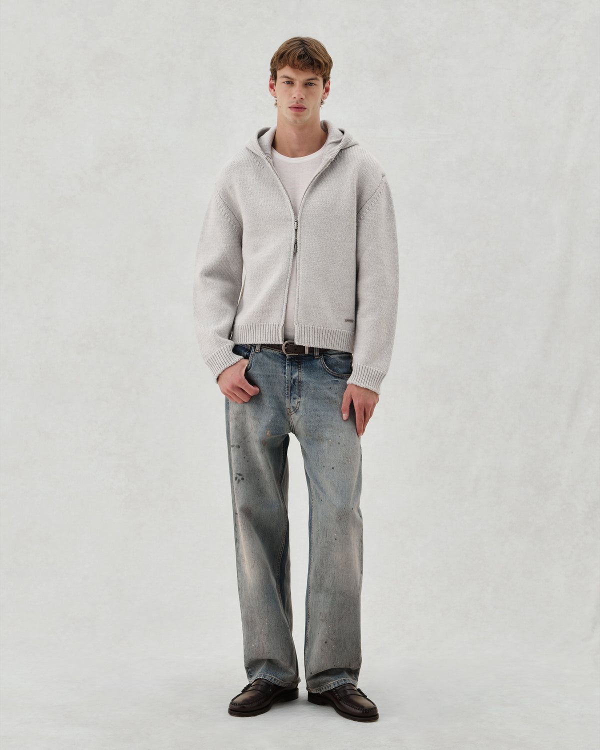 EV. KNIT ZIP GREY - 3