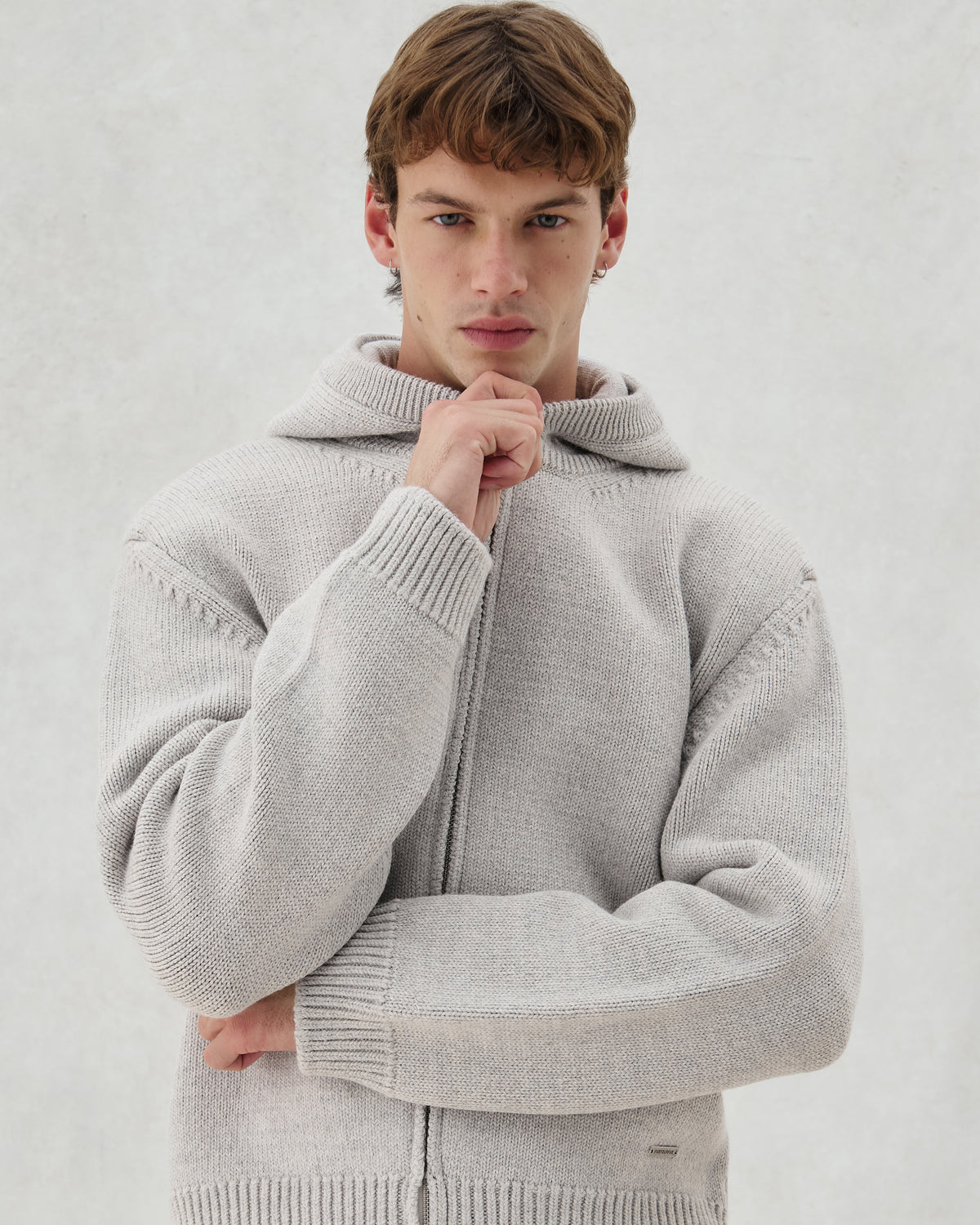 EV. KNIT ZIP GREY - 4