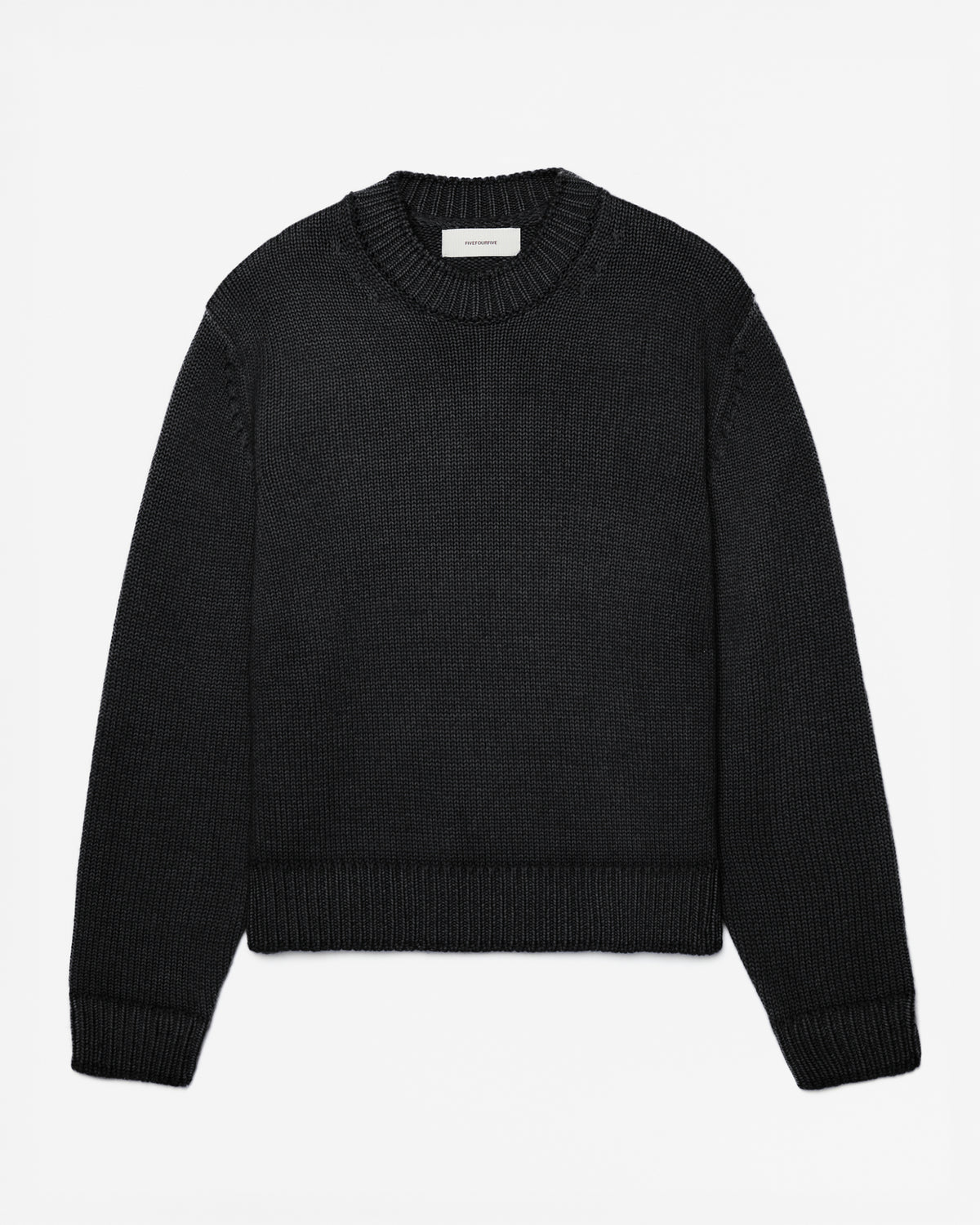 FW26 EV CREW KNIT BLACK - 1