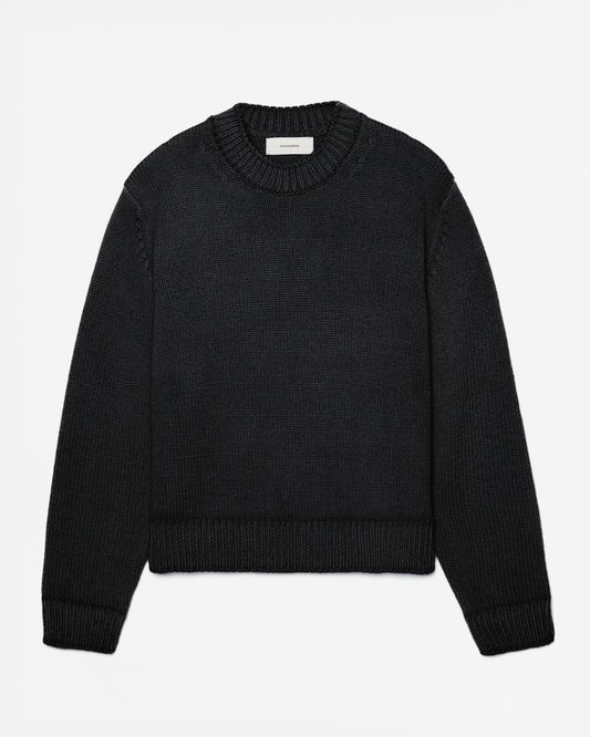 FW26 EV CREW KNIT BLACK - 1