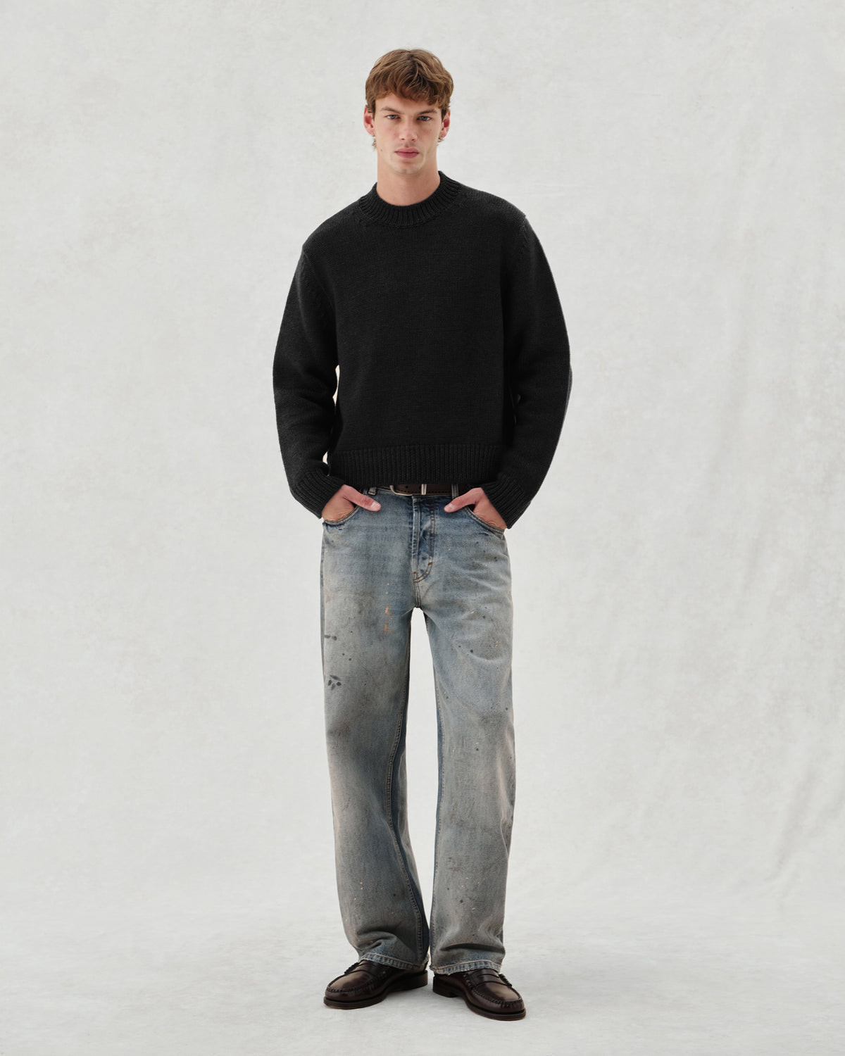 FW26 EV CREW KNIT BLACK - 2