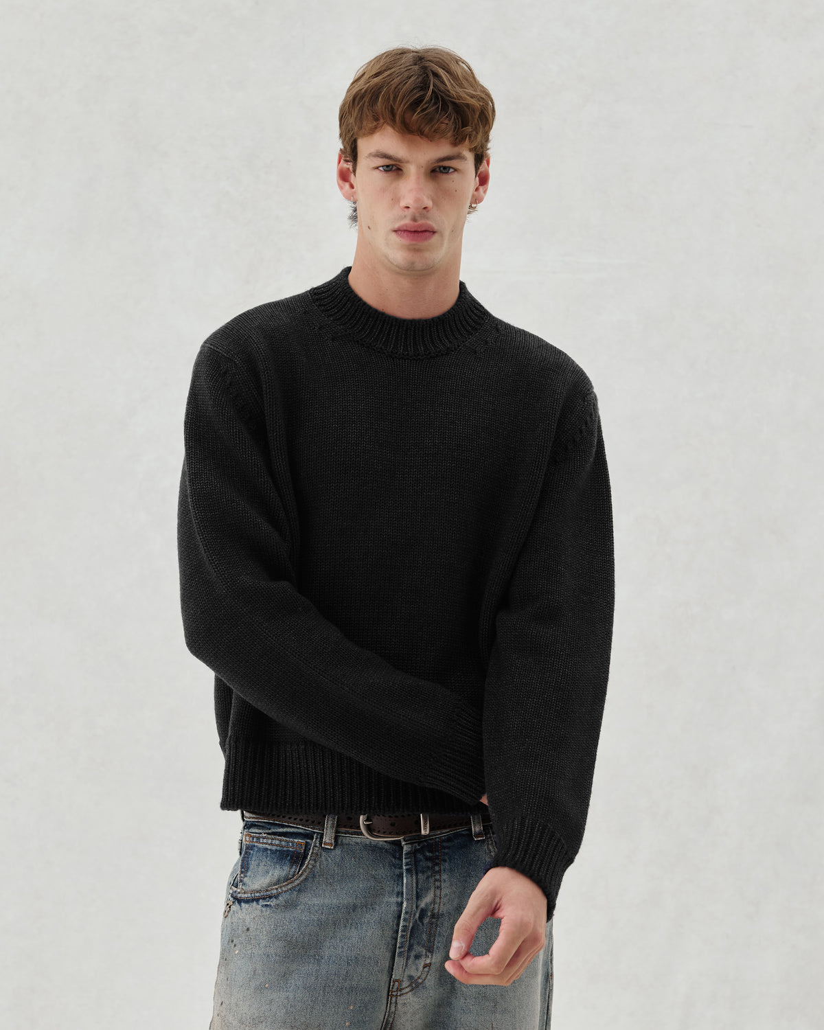 FW26 EV CREW KNIT BLACK - 3