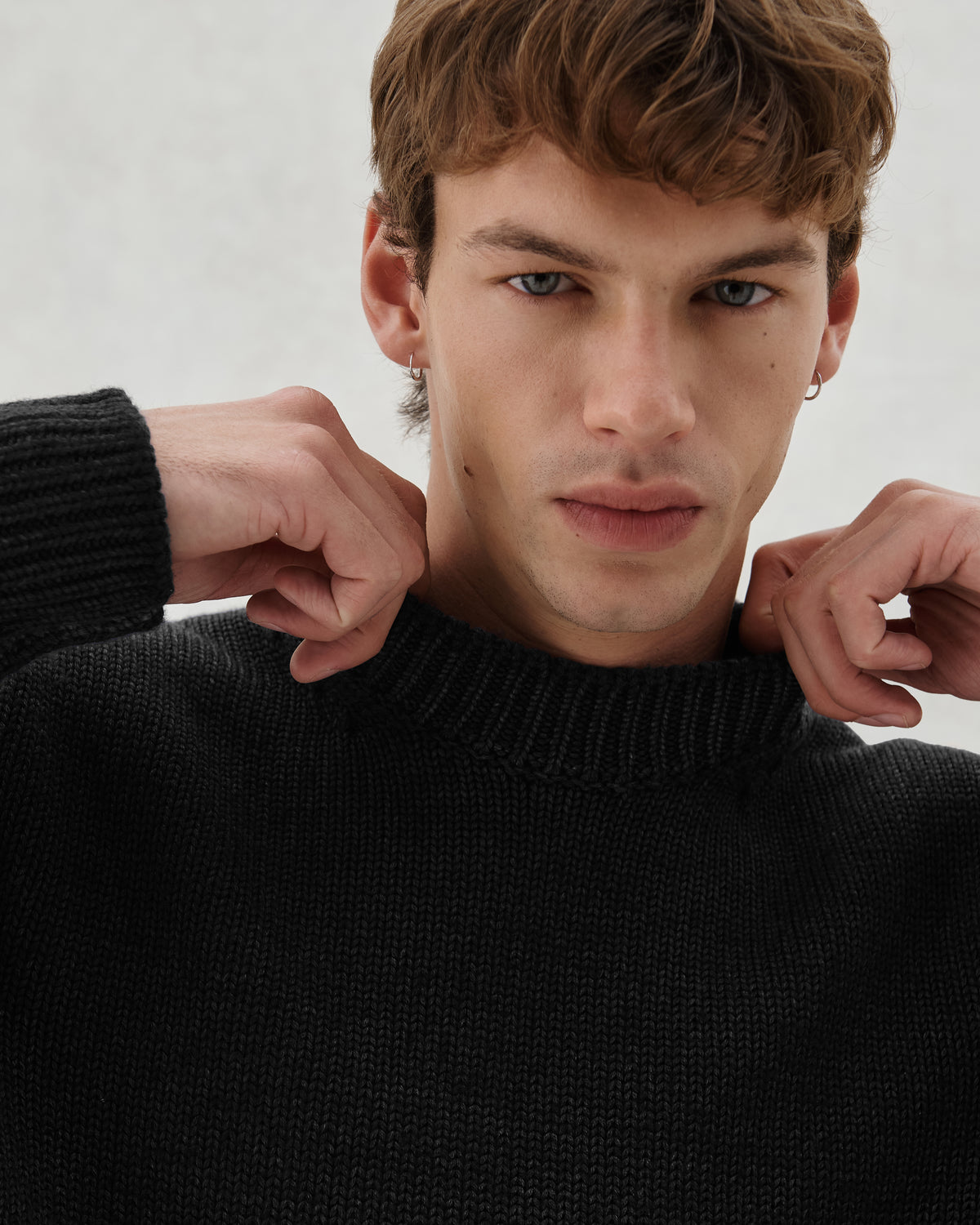 FW26 EV CREW KNIT BLACK - 4