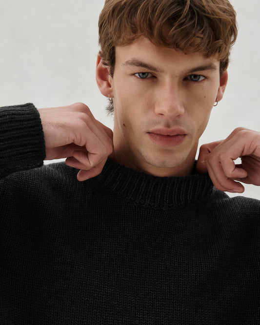 FW26 EV CREW KNIT BLACK - 4