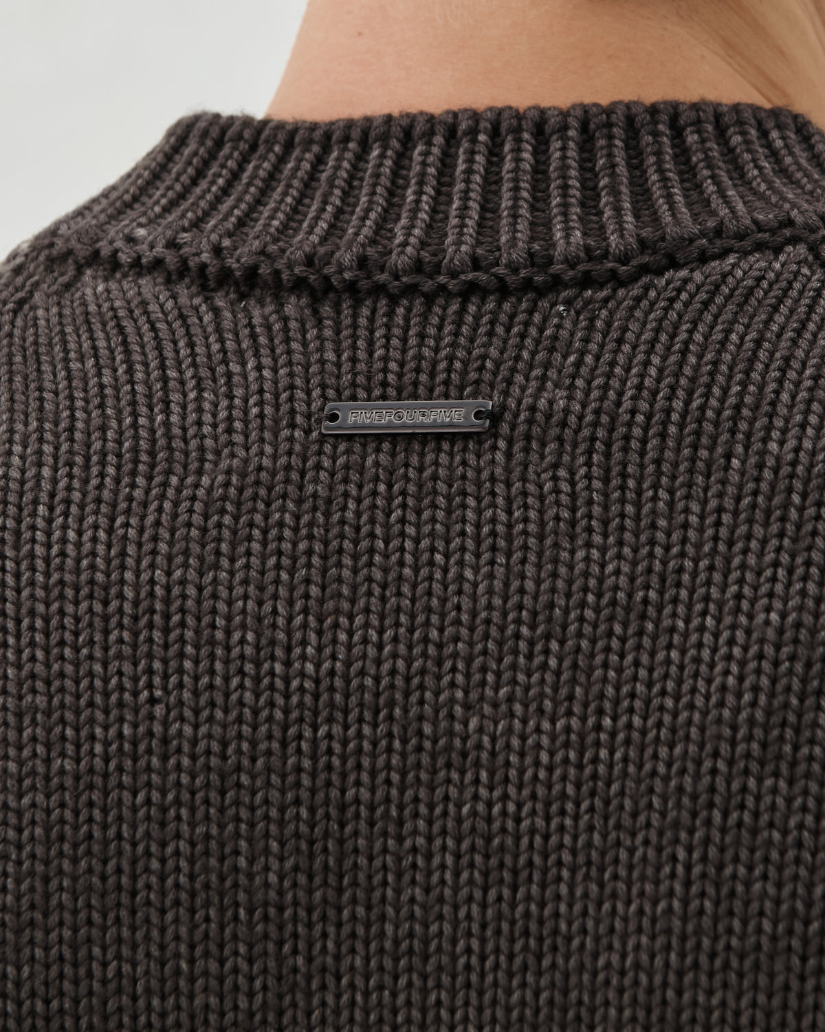 FW26 EV CREW KNIT BROWN - 5