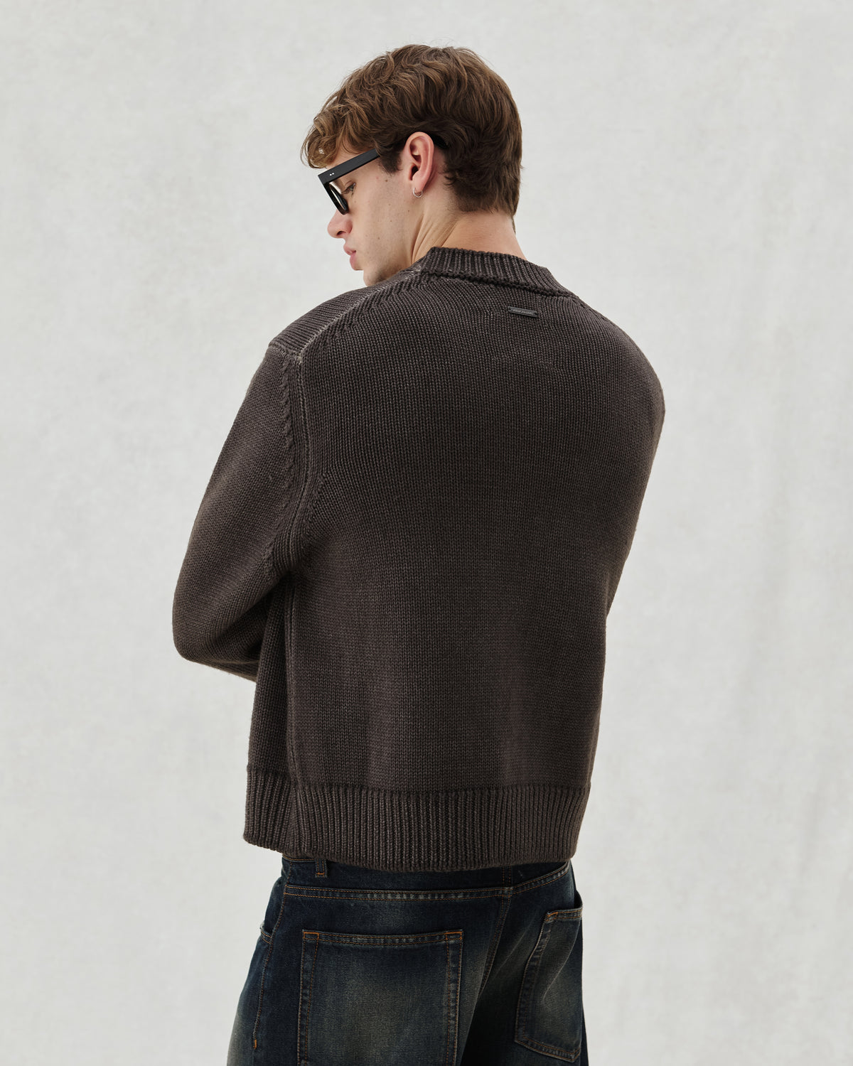 FW26 EV CREW KNIT BROWN - 6