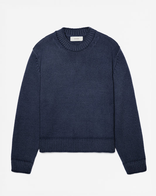 FW26 EV CREW KNIT NAVY - 1