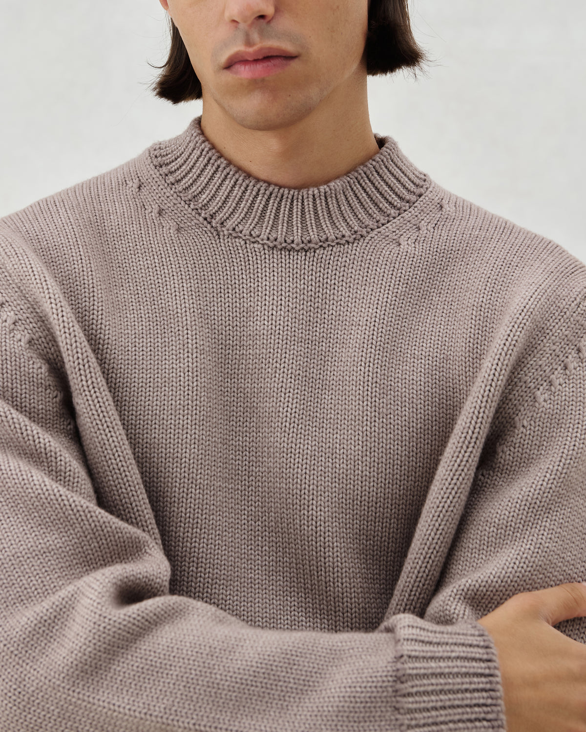 FW26 EV CREW KNIT SAND - 4